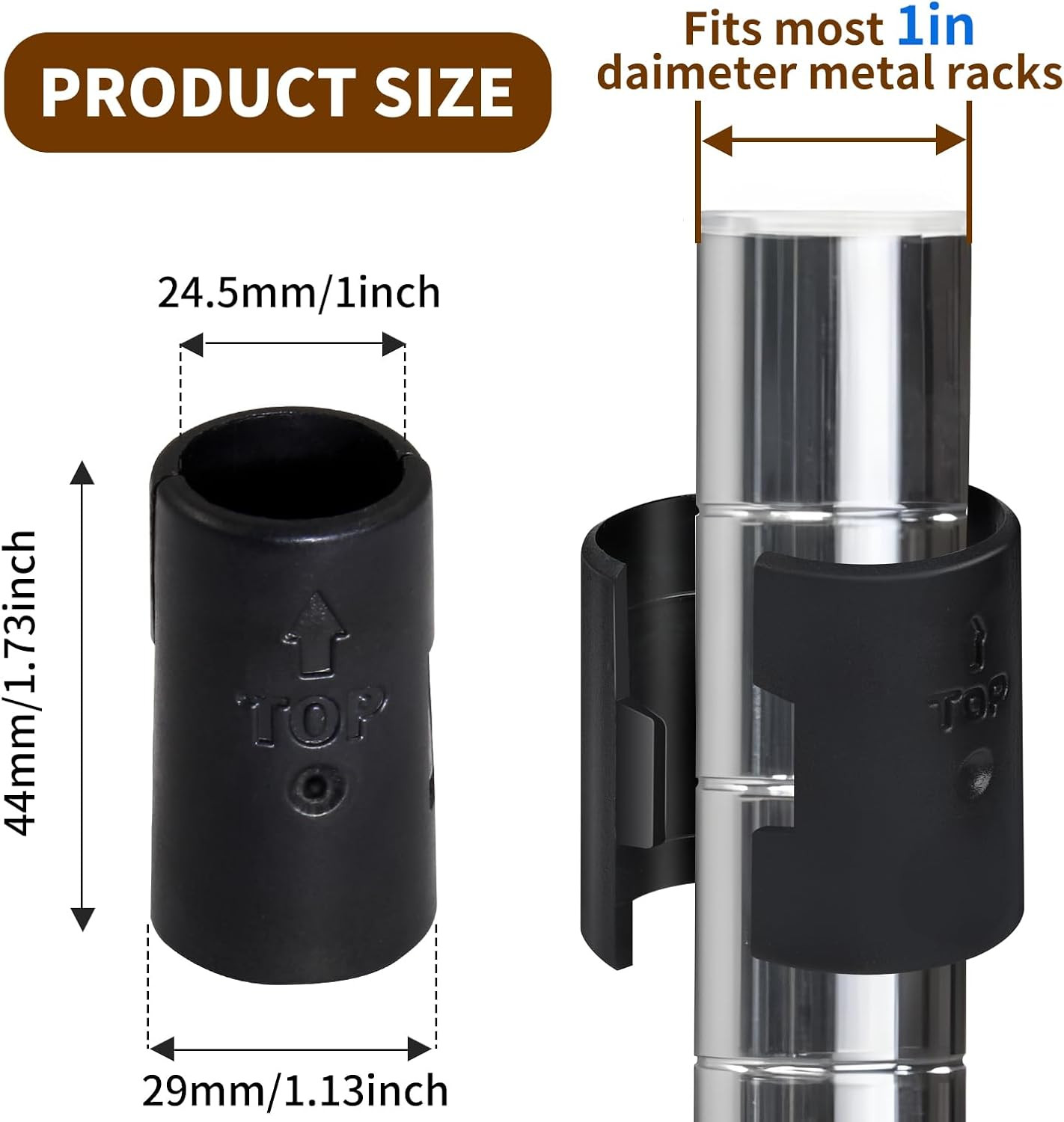 50 Pack 1 Inch Wire Shelving Shelf Lock Clips Plastic Shelving Clips Replacement