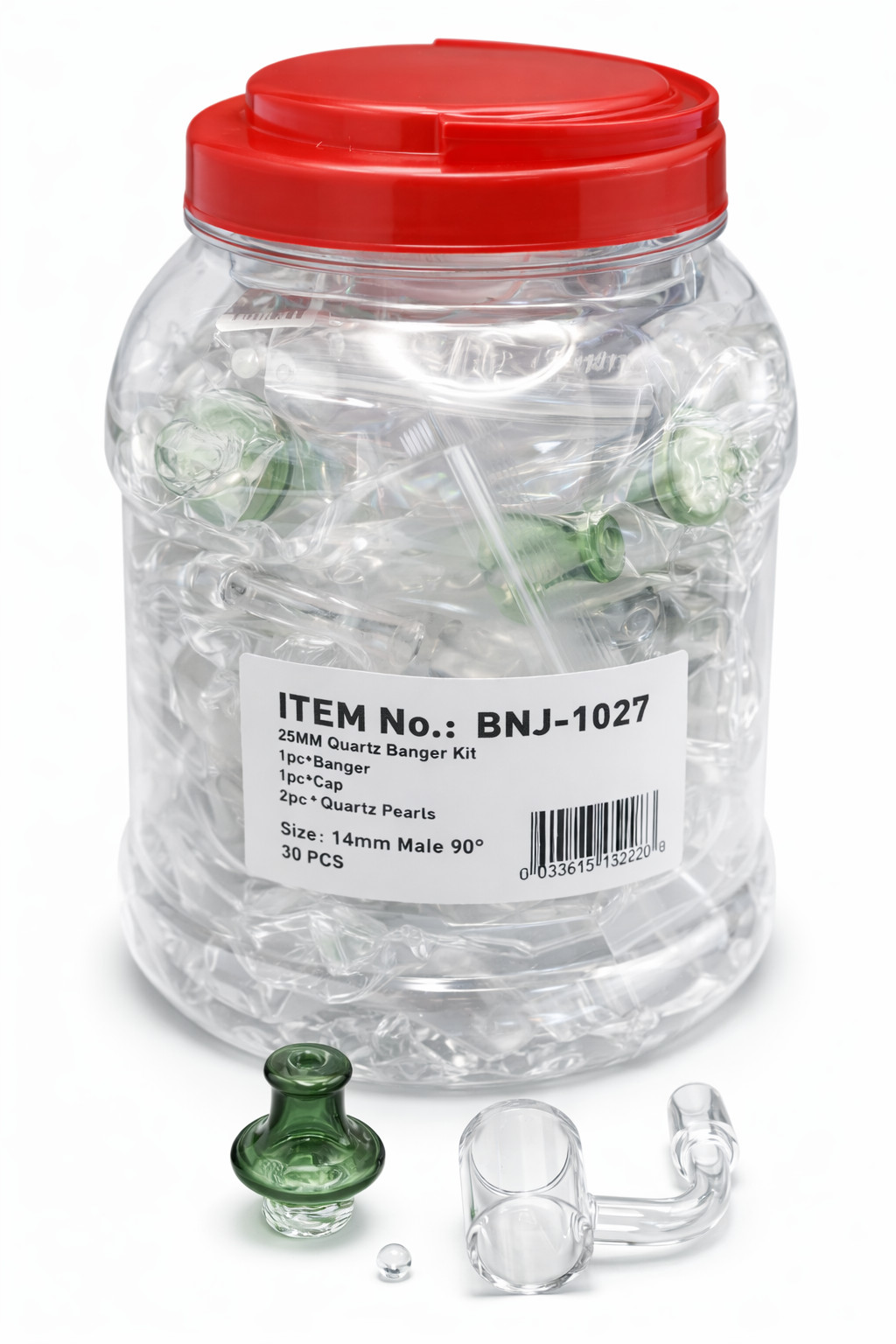 TOB RB 90° Male Banger Kit with Pearls – 14MM | 2CT Pack | Free Shipping