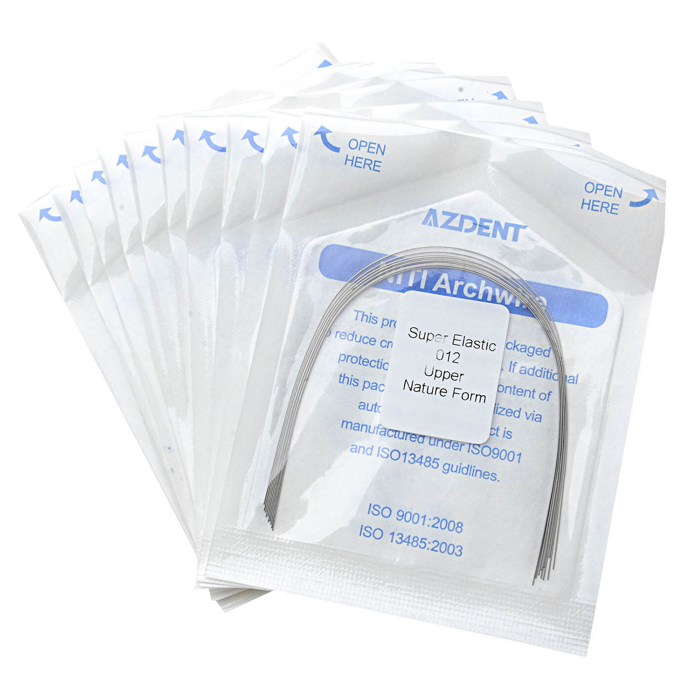 AZDENT Dental Ortho Niti Super Elastic Arch Wires Round/Rectangular Ovoid/Nature
