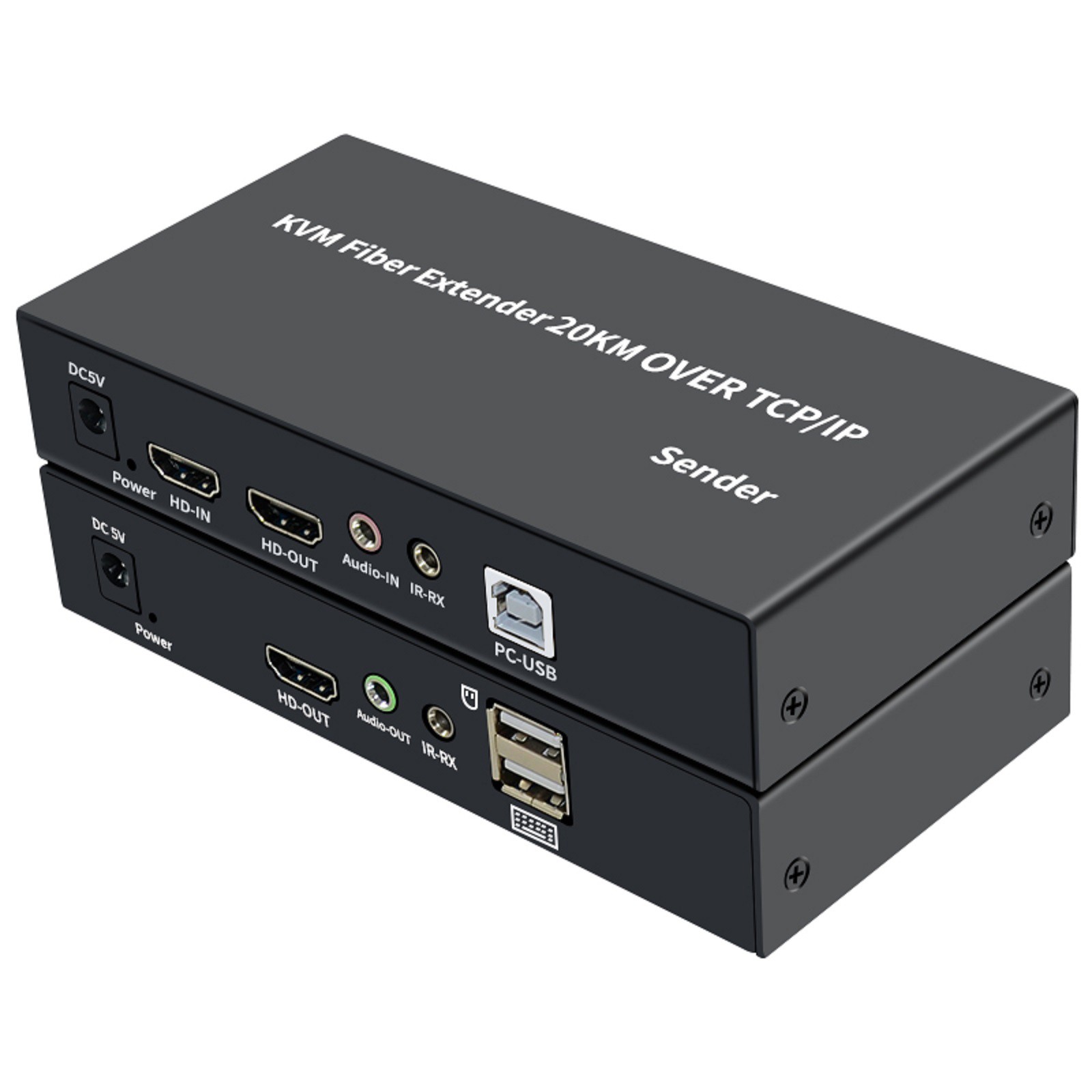 1920X1080P @60Hz HDMI KVM Fiber Extender over SC Fiber Optical Cable to 20Km B