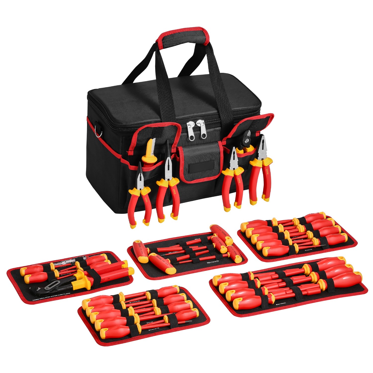 Uimoso 50-Piece Insulated Screwdriver Kit for Electricians, Rated 1000V