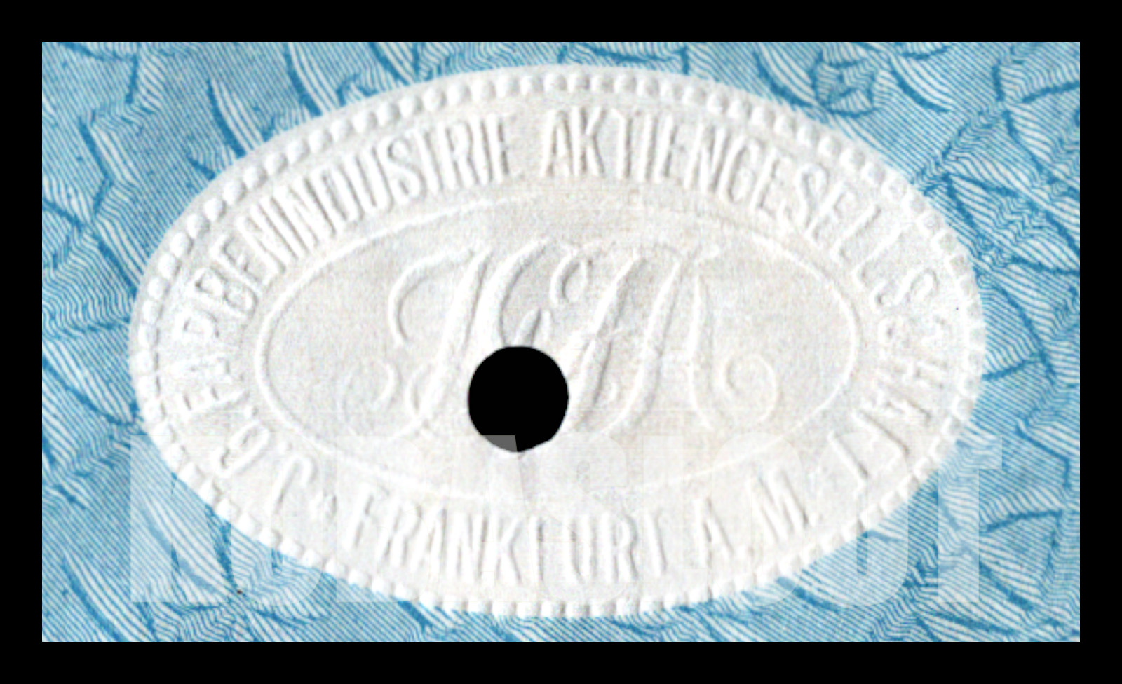 1925 IG Farben (of Zyklon B infamy) Initial Public Offering 2 Piece Stock Set F+