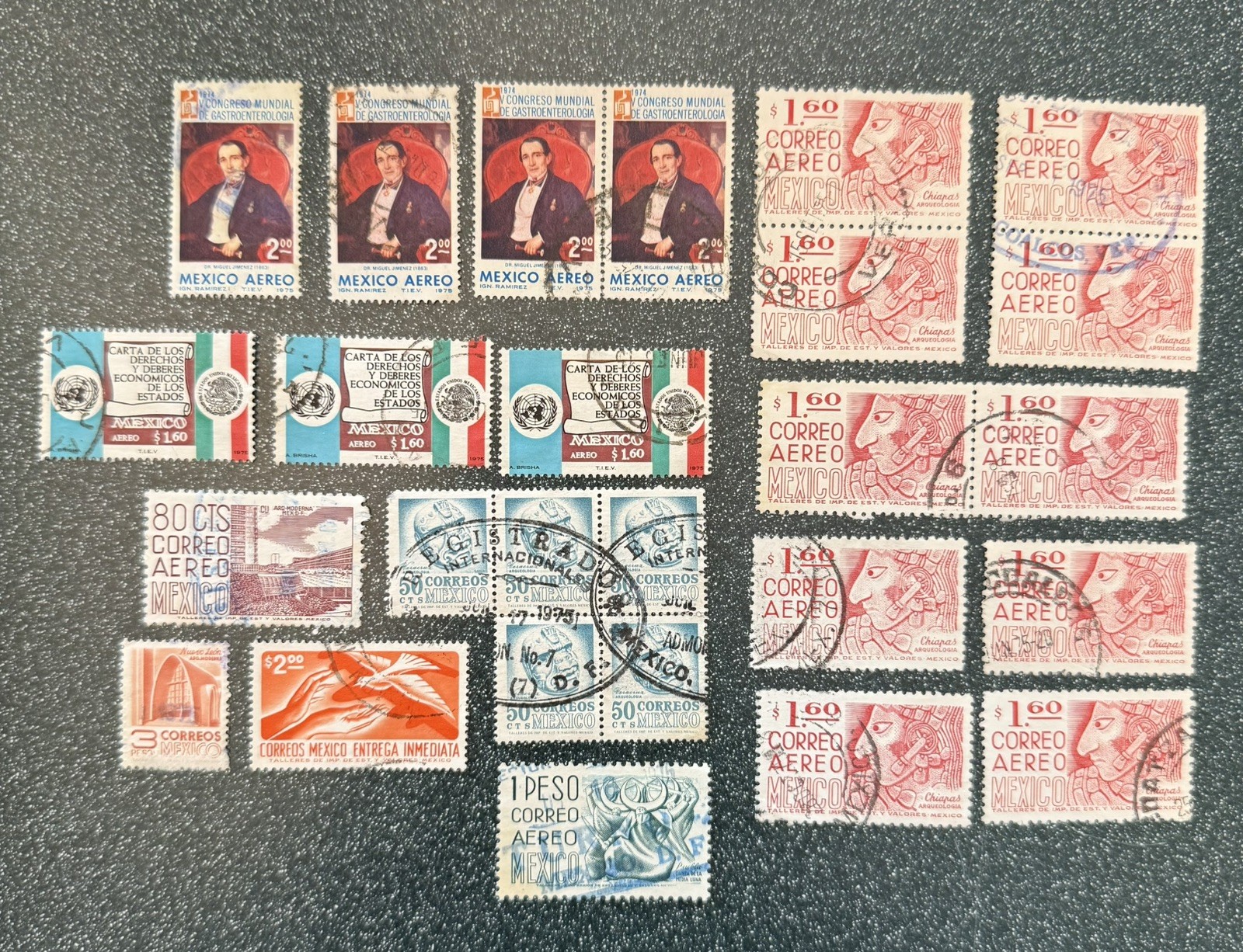 MEXICO Stamps Mixed Lot of 26 Used Various Years and Denominations Lot #1321