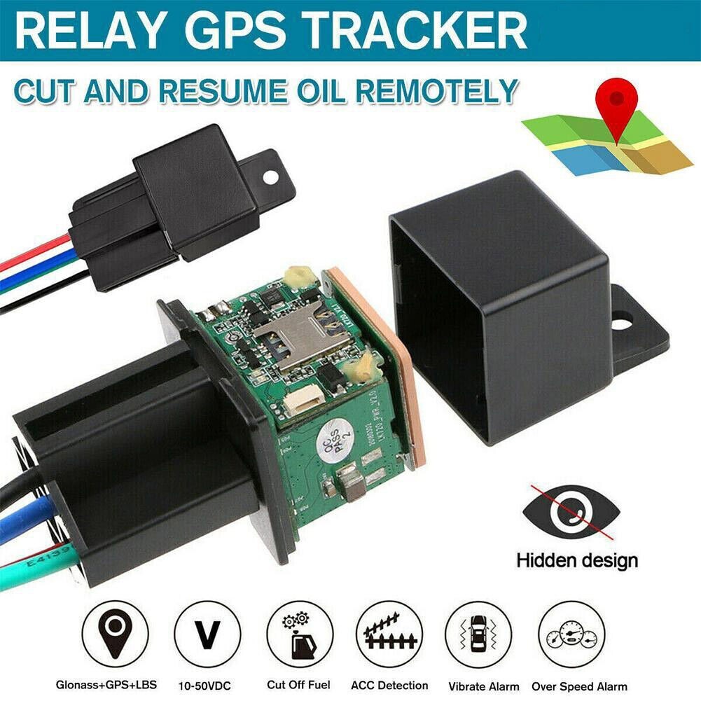 RELAY TRACKER Vehicle Car GPS Tracker, Car Relay Anti Lost Alarm Locator Cut 4G