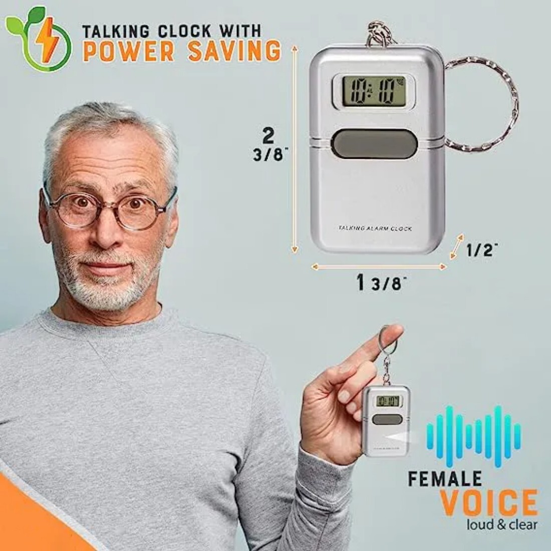 Talking Watches for The Blind - Talking Clock for Blind Elderly Talking Alarm