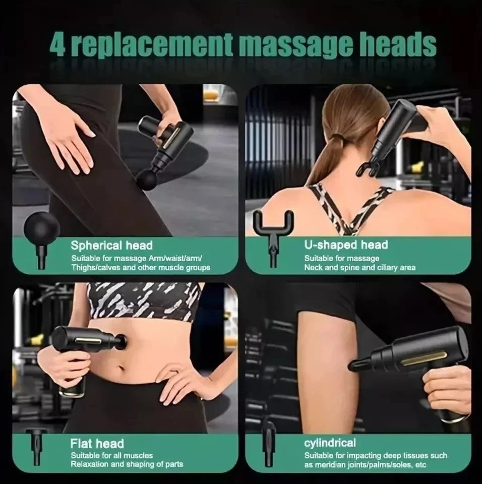 Deep Tissue Muscle Vibrating Relax Massager 6 speeds Massage Gun Percussion