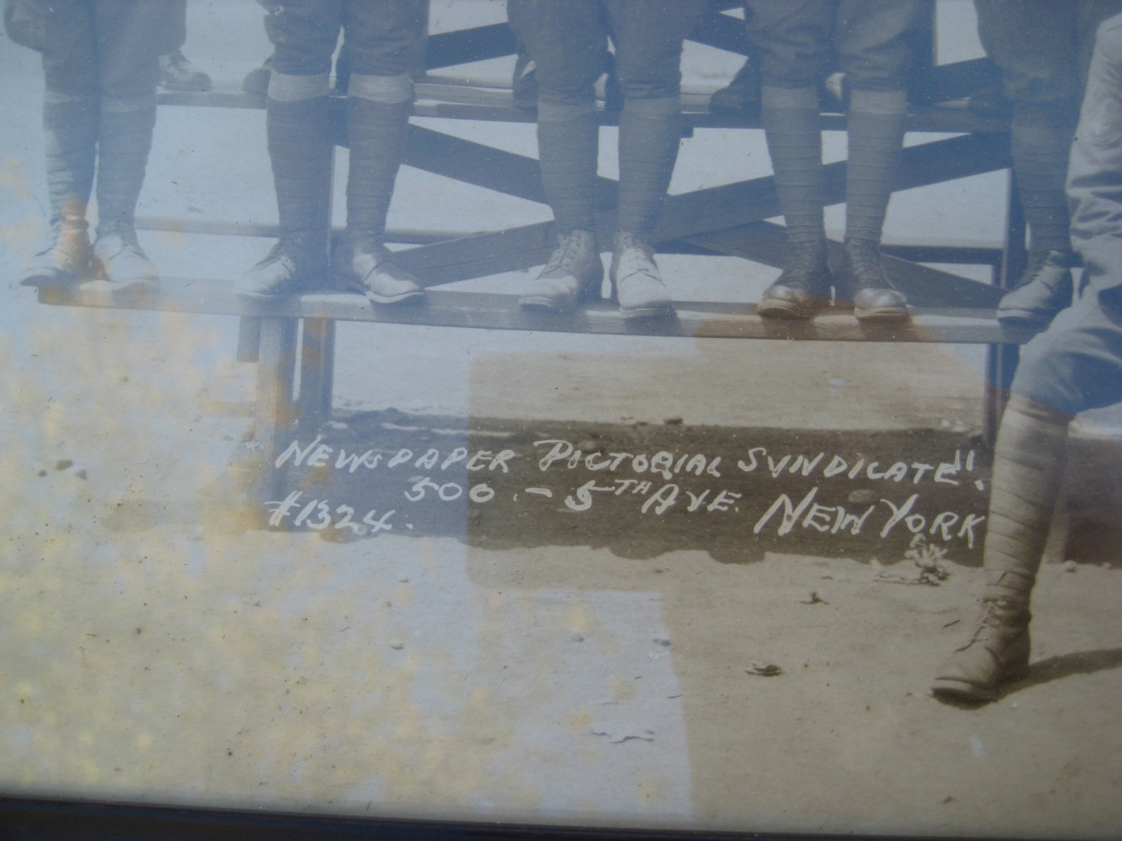 WWI 370th Aero Squadron Yardlong Back From France Named Pilot w/ Jack Russell