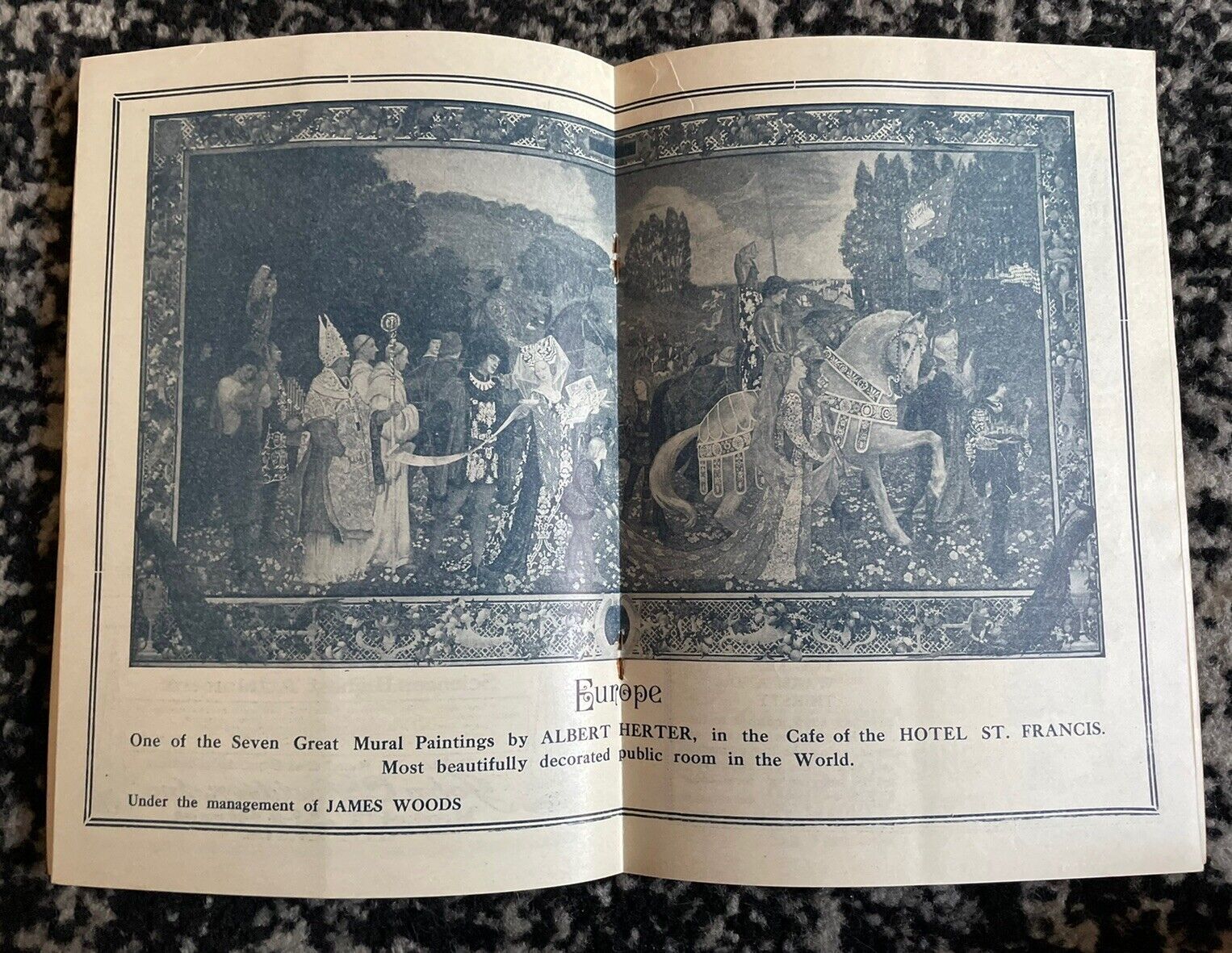 STUNNING Antique 1913 Orpheum Theater Program San Francisco California M