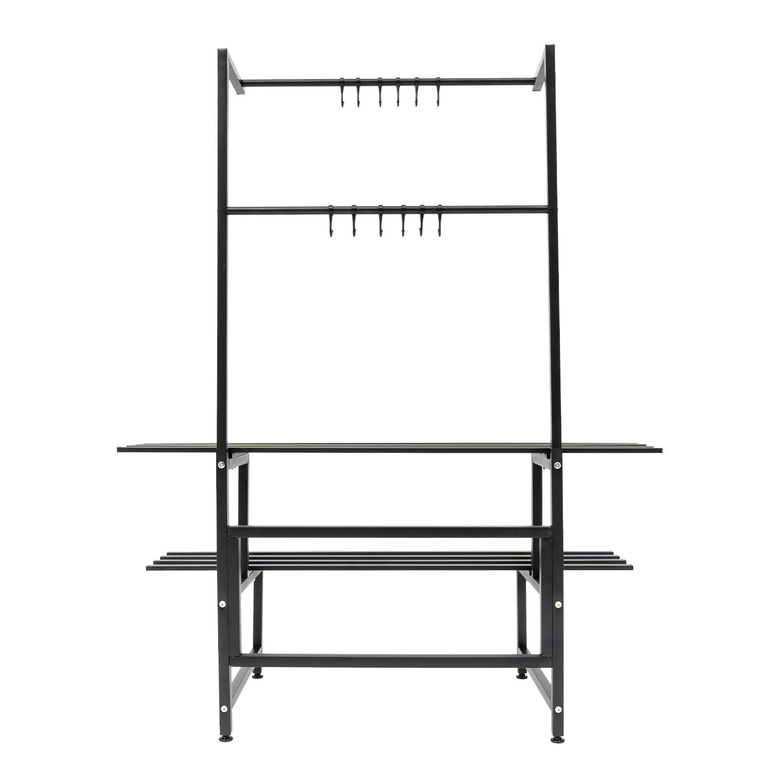 2 Shelves Plant Stand Carbon Steel Plant Holder Flower Pot Potted Holder Rack