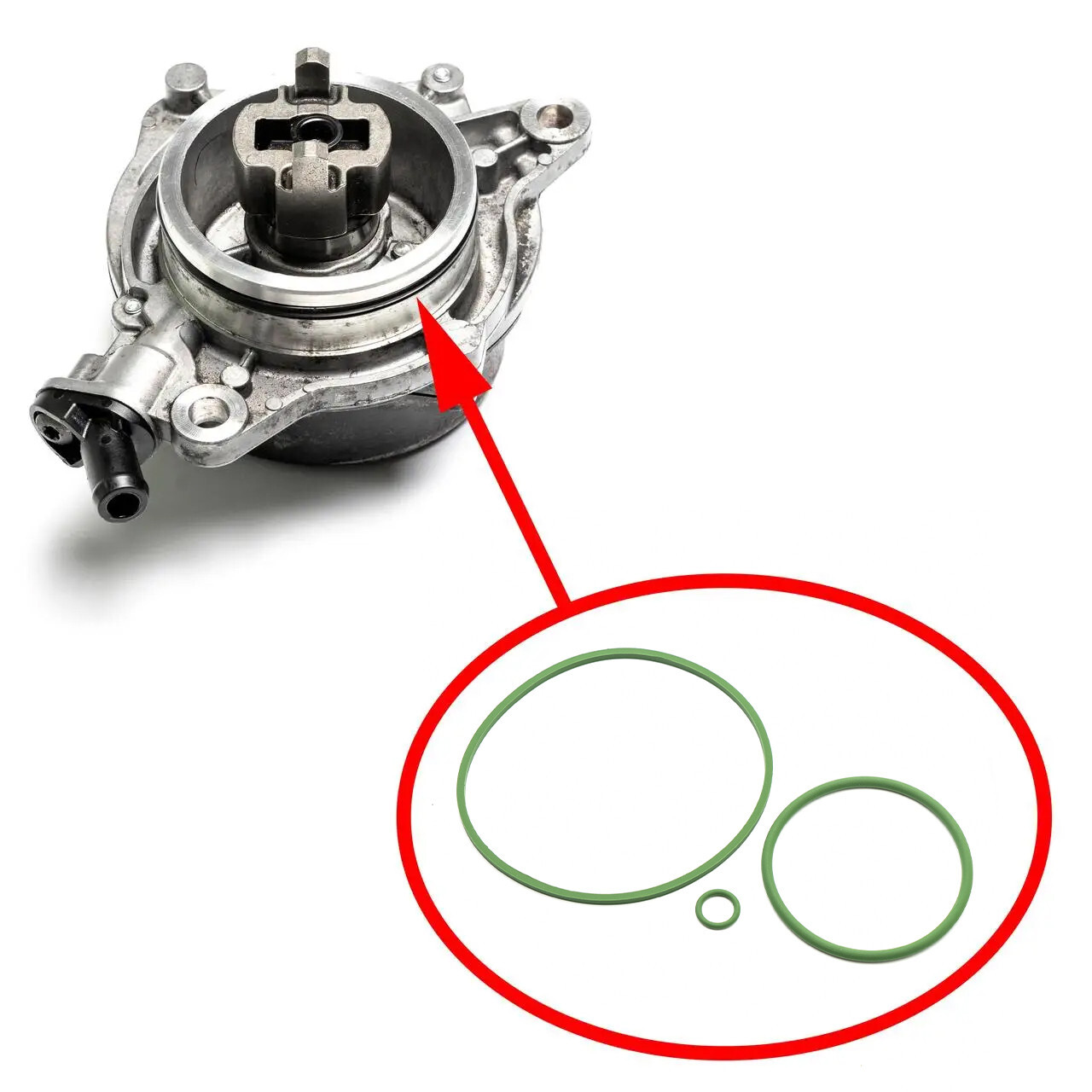 Vacuum pump repair kit BMW M57, M57N, M47N, M47N2 11667795142, 11667791232