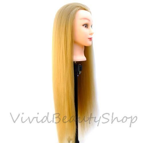 28" Cosmetology Mannequin Hair Hairdresser Training Manikin Doll Wig Head Blonde