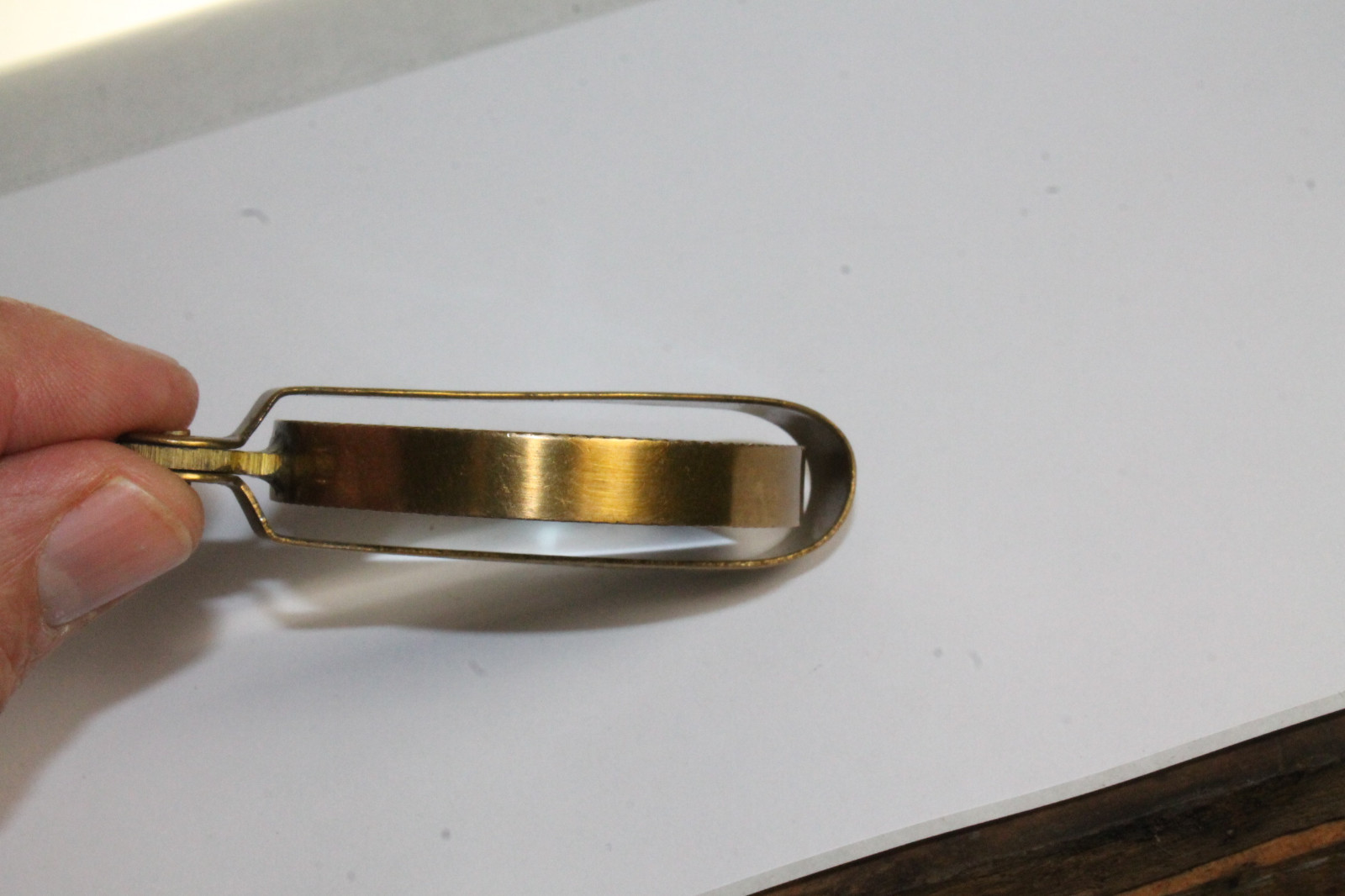 Vintage Antique Style Brass Magnifying glass Hand Lens Colonial Style Magnifier