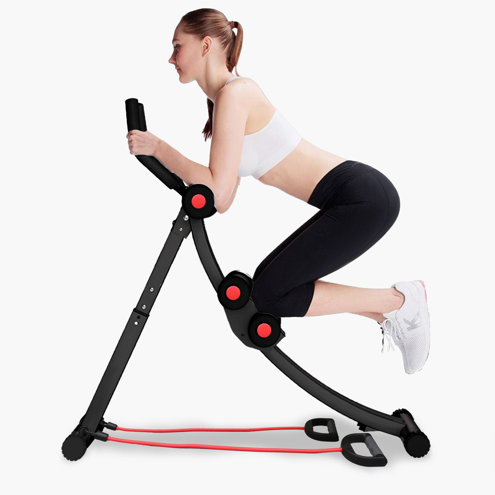 Ab Abdominal Exercise Machine Cruncher Trainer Body Shaper Gym Equipment Trainer