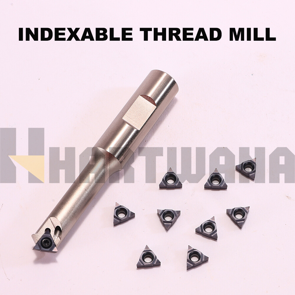 Indexable Thread Mill 1 Flute Internal Cooling Carbide For 60 Degrees 2.0-4.0