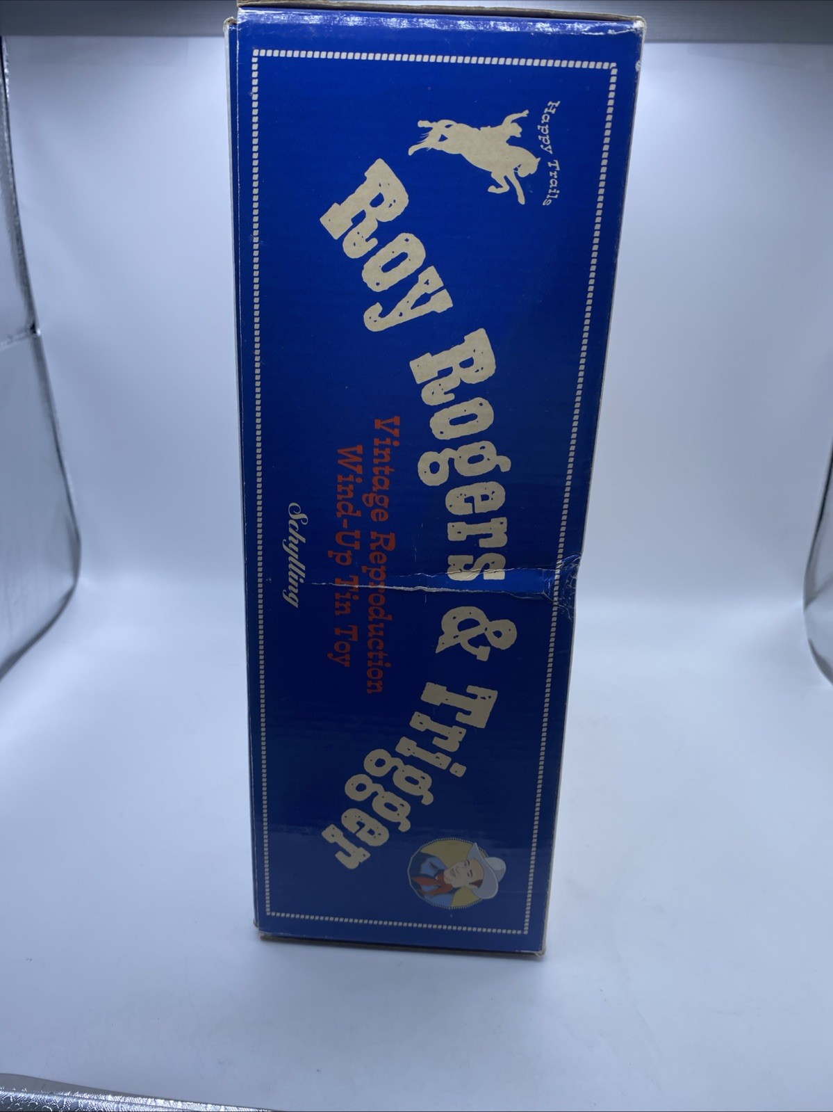 Roy Rogers And Trigger Wind Up Toy Vintage Reproduction Schilling Cowboy-READ