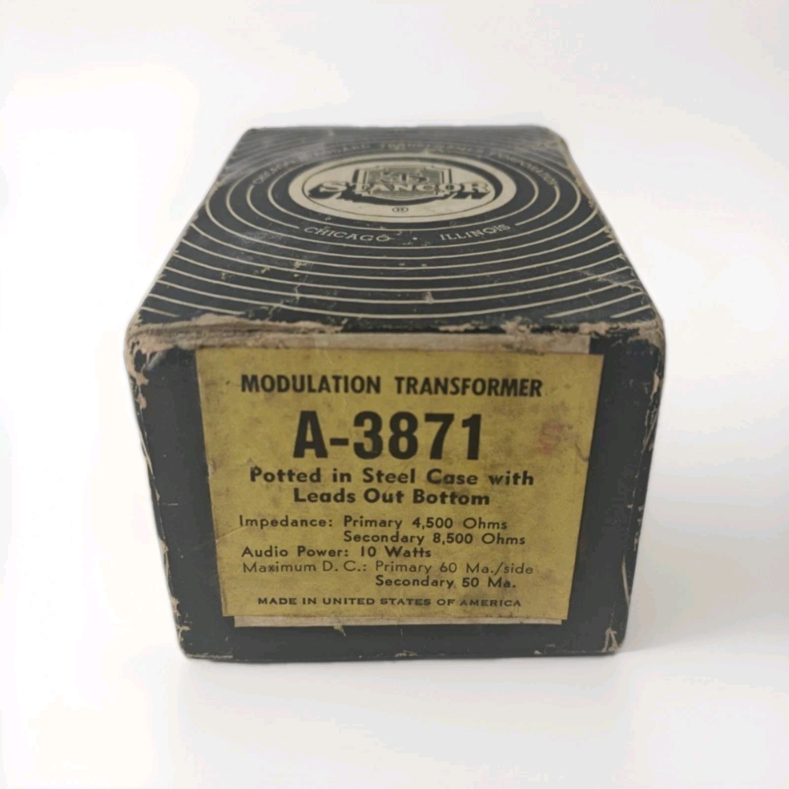 Vintage Stancor A-3871 Modulation Transformer - NEW OLD STOCk