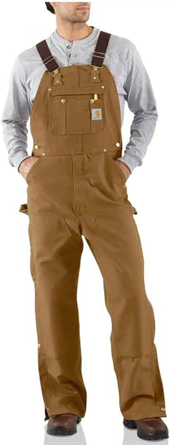Carhartt Men Loose Fit Firm Duck Bib Overall - Size 34 x 34 - Large *NEW w/ Tag*