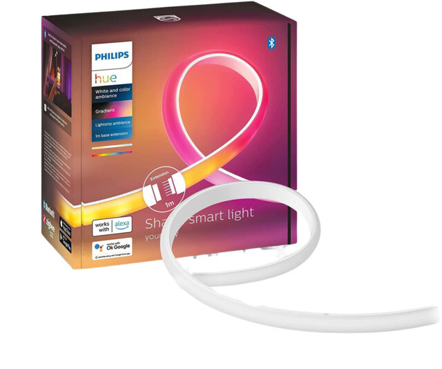 Philips Hue Indoor Gradient Ambiance Light Strip Extension 3Ft Smart Color LED