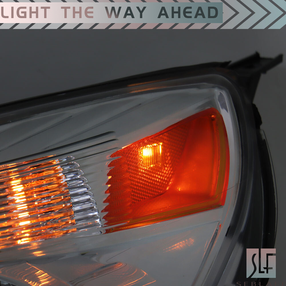 For 2010-2015 Chevy Equinox LT/LS Headlight Halogen Type LH + RH Chrome