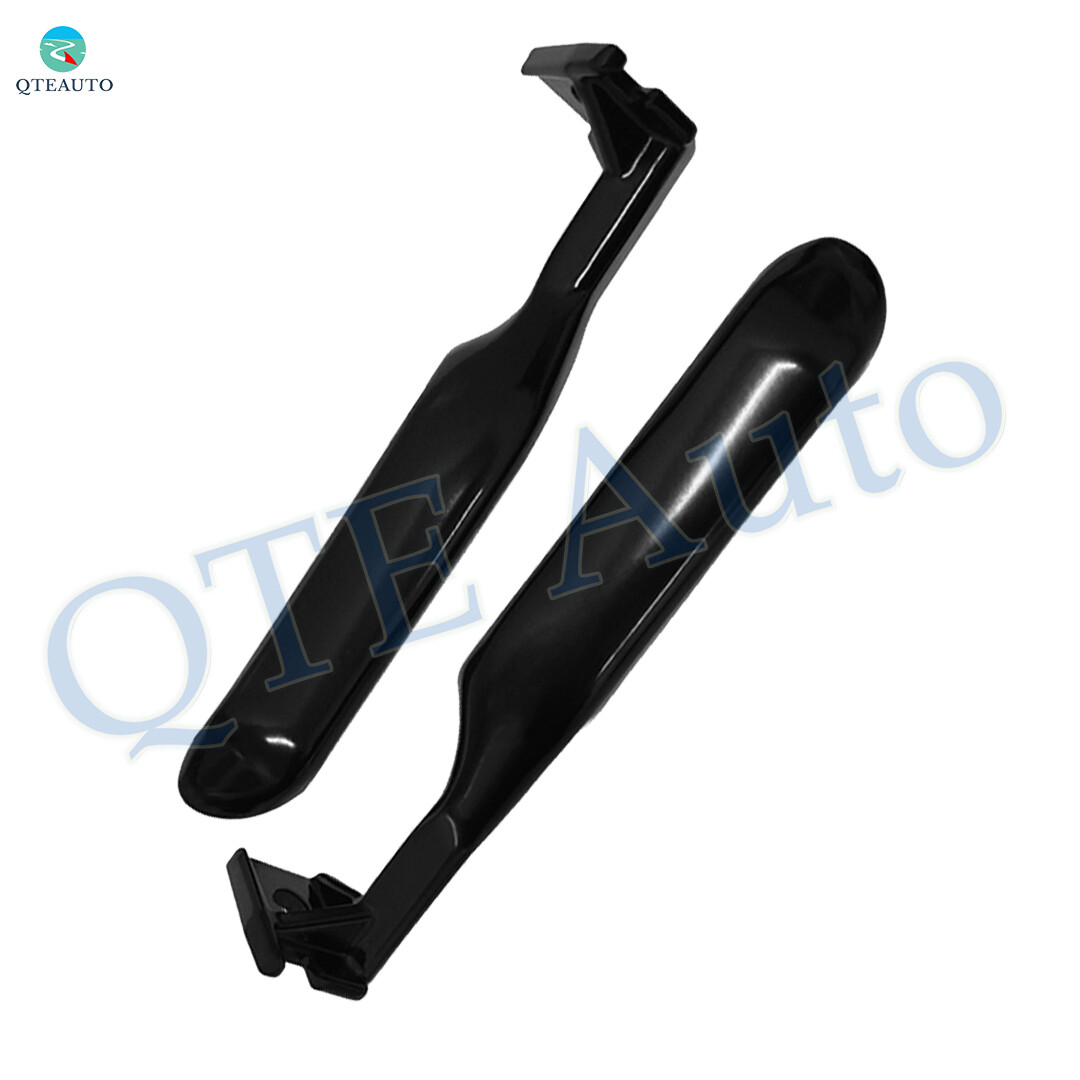 Pair of 2 LH RH Black Metal Inside Door Handles For 1987-1996 Ford F-150