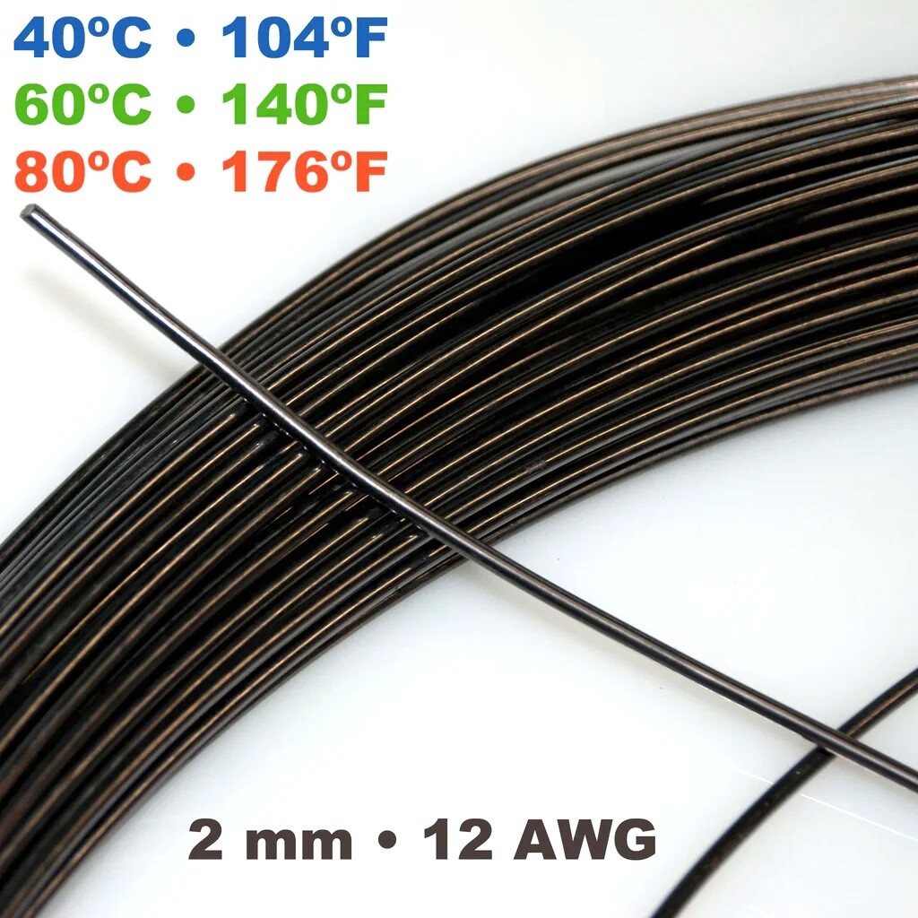 Nitinol SMA Shape Memory Alloy wire all temps all sizes any length by the foot