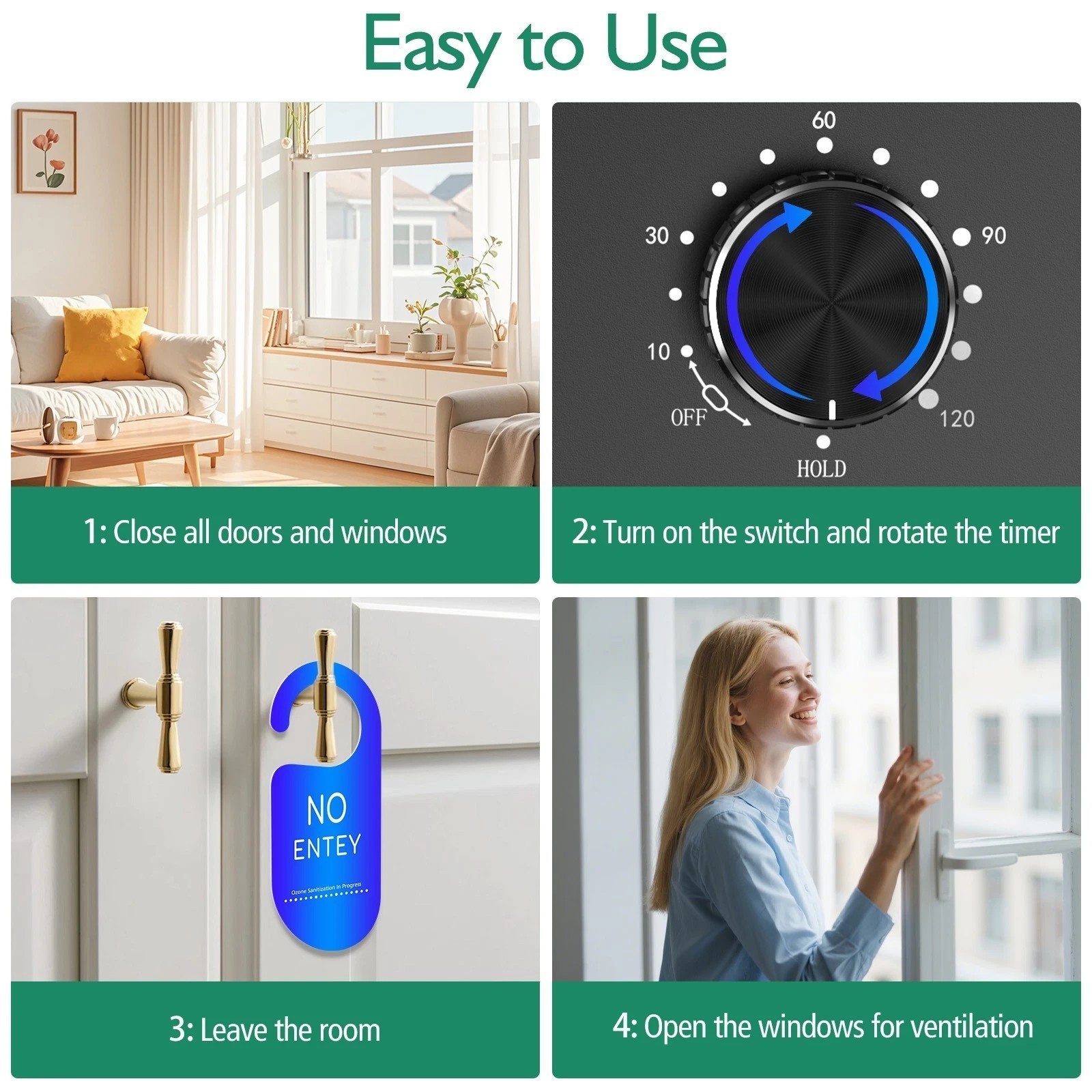 48000mg/h Ozone Generator Machine Air Purifier Ionizer Ozonator Timer for Home U