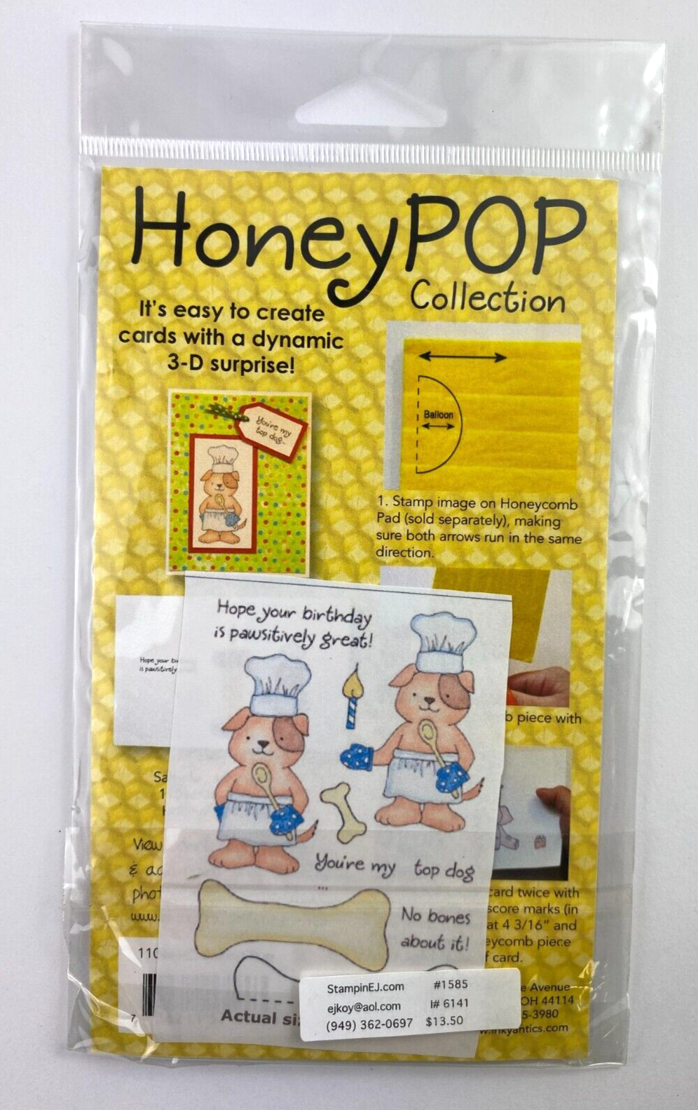 Inky Antics Stamp Set - BAKING PUP - 11046MC - Clear