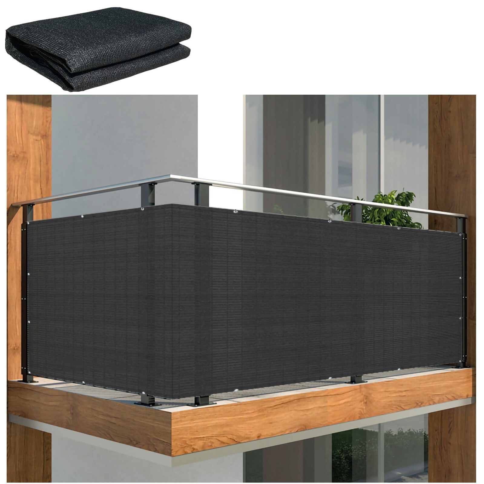 3' 4' 5' 6' tall Outdoor Fence Windscreen Privacy Screen Shade Cover Garden Pool