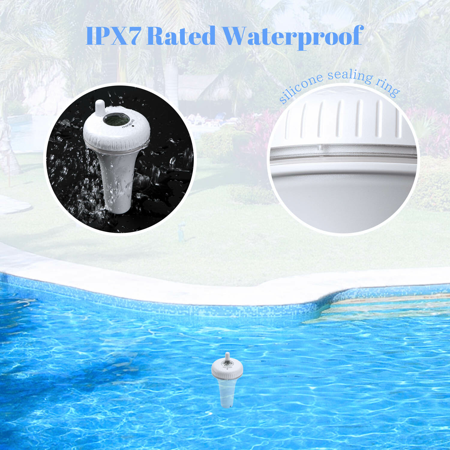 Floating Spas Thermometers Wireless Remote Swimming Pool Water Temperature Test