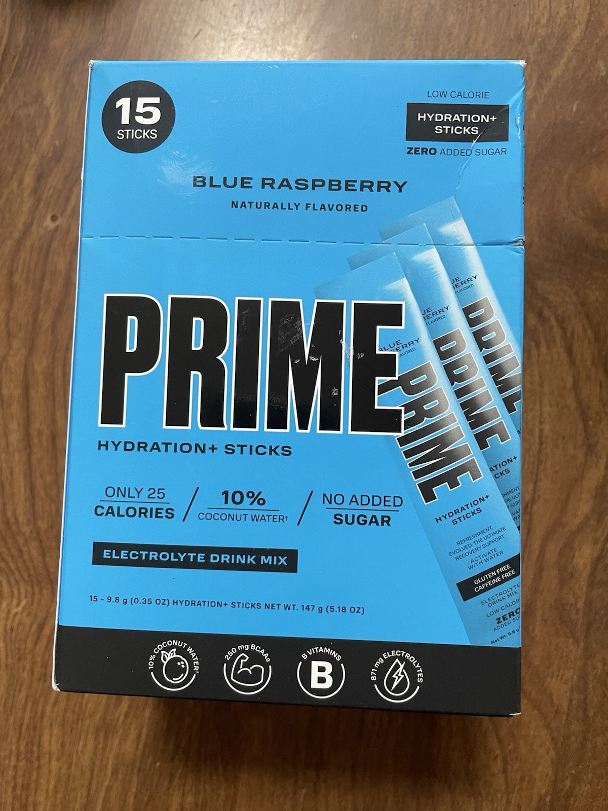 Prime Hydration Sticks Huge Lot Of 100 Blue Raspberry