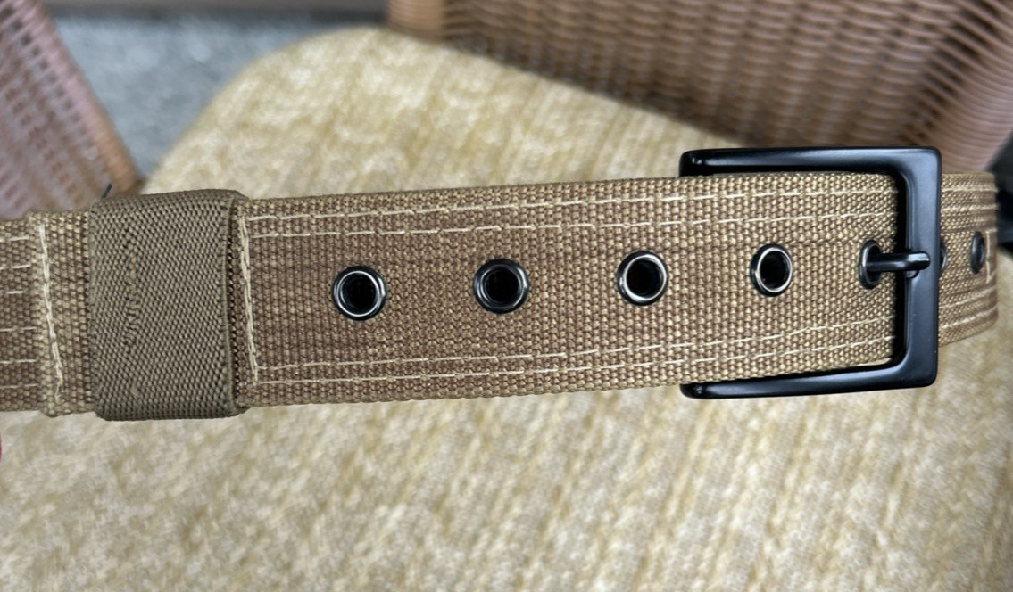 Ciguera Gear Company Dark Khaki Belt Size Medium Black Buckle Emissary EDC New