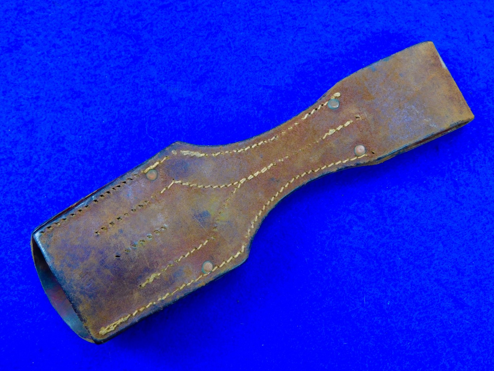 German Germany WW1 Mauser K98 Butcher Bayonet Maker Marked Leather Frog