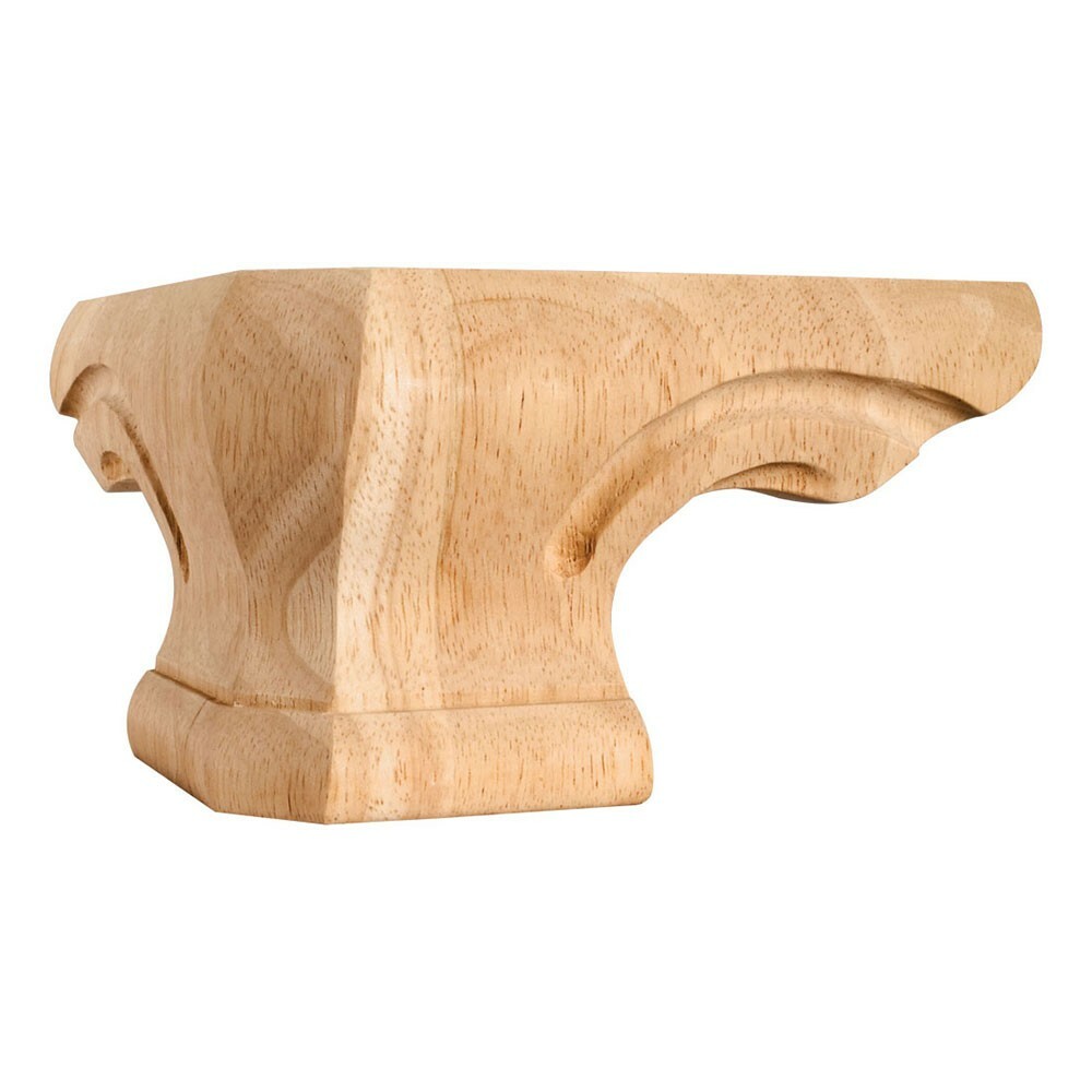 Pack of 4- 6-3/4" x 6-3/4" x 4" Rounded Pedestal Foot Corner