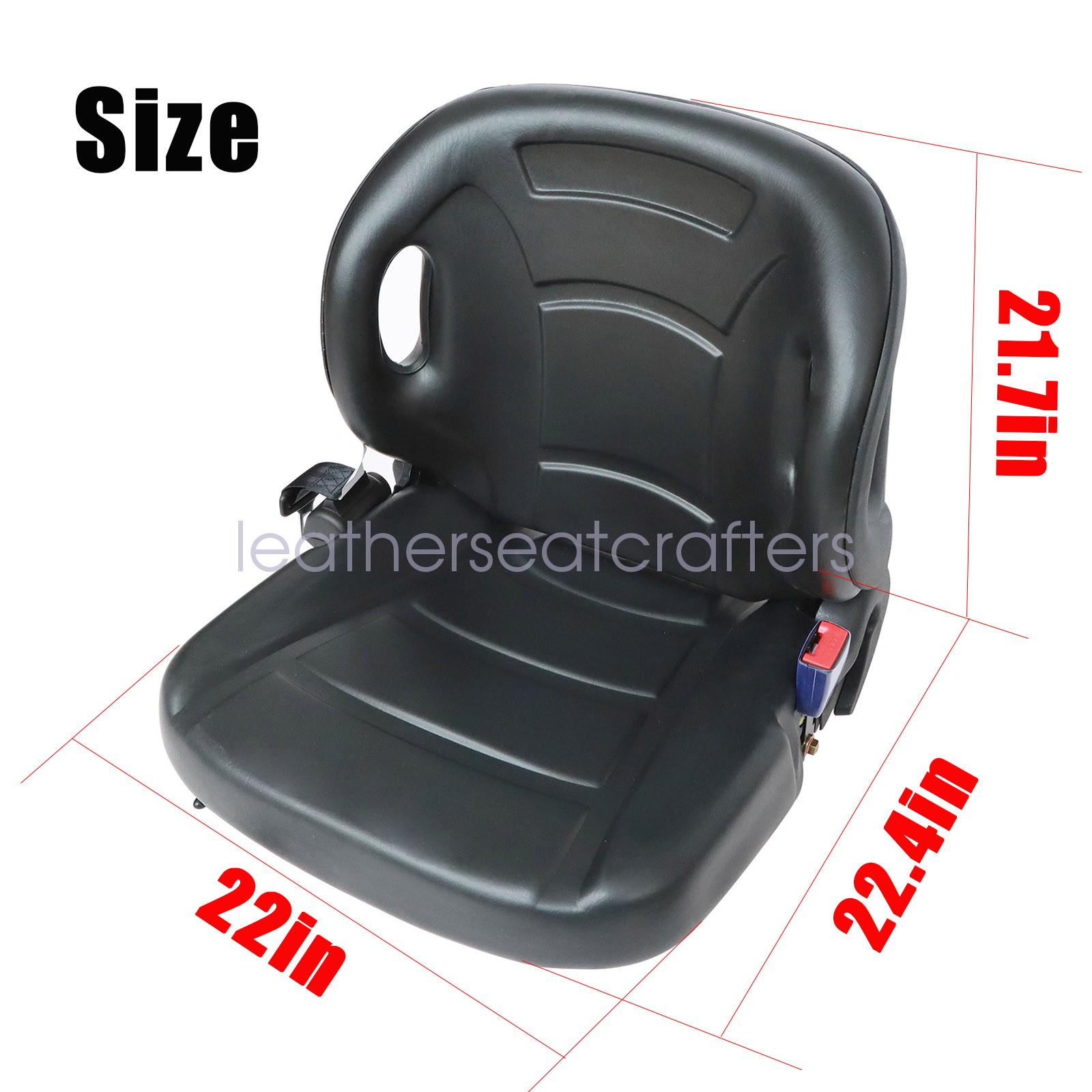 New Fit For Toyota 5-Series Forklift Seat With Seatbelt & Switch Adjustable Back