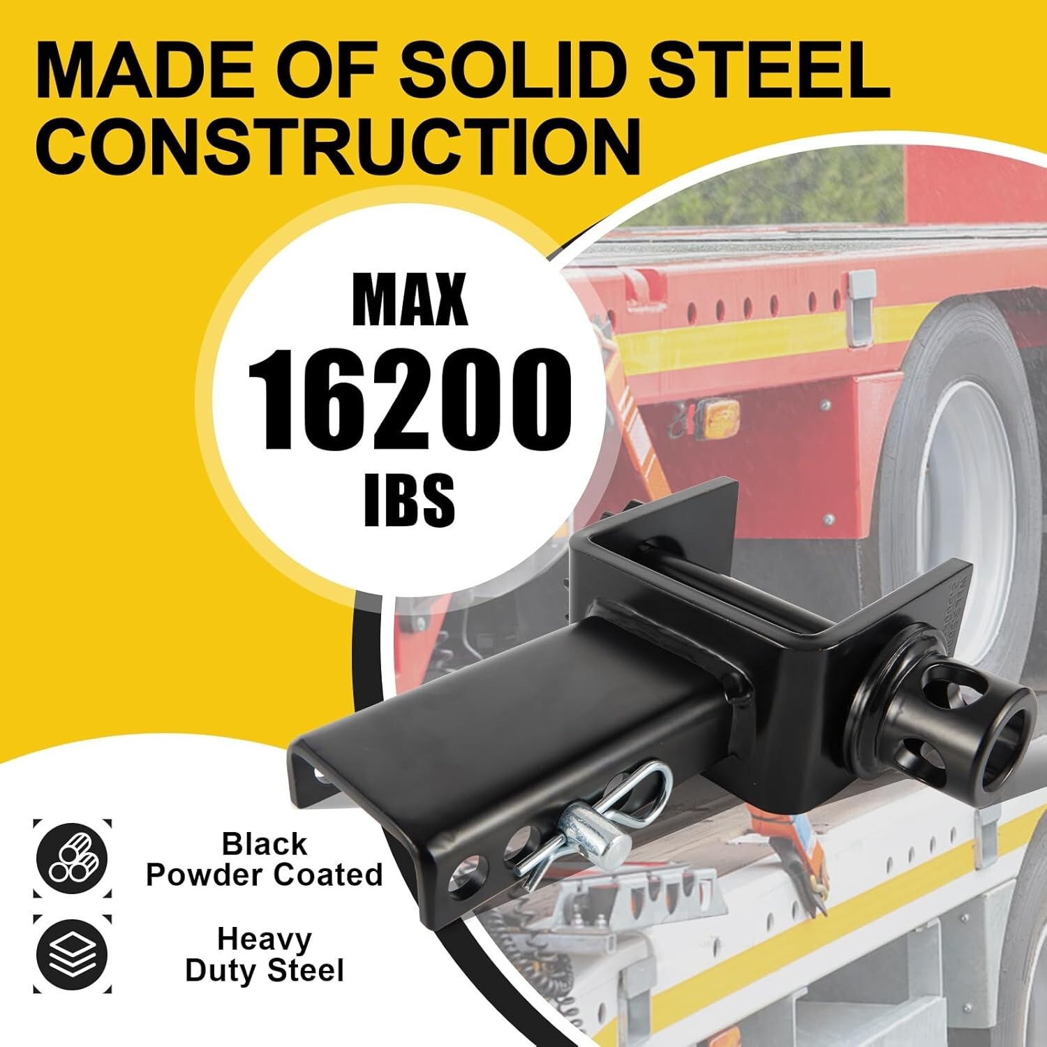 Heavy-Duty Trailer Stake Pocket D Rings with Anti-Loss Cord Stake Pocket