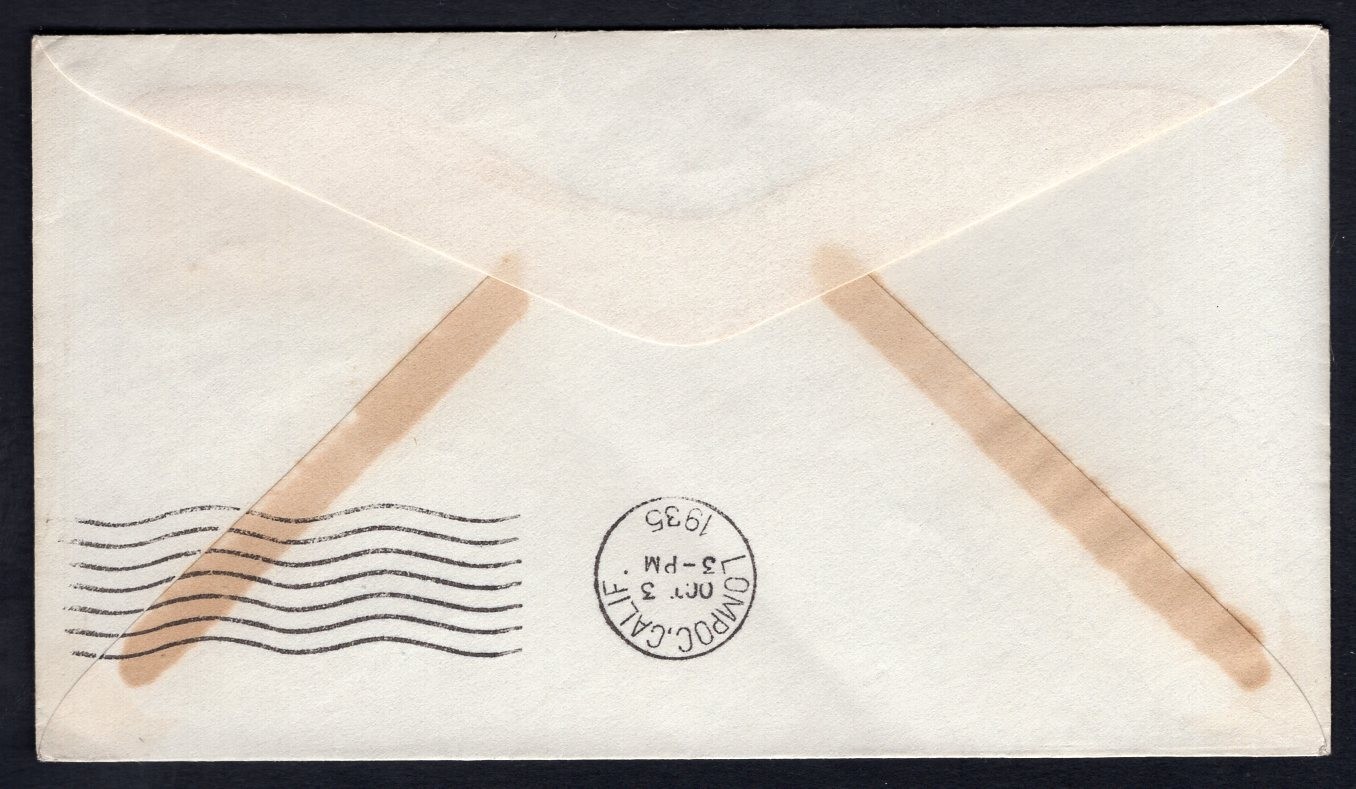 CANADA Chesterfield Inlet NWT 1935 Split Ring on Cover to USA