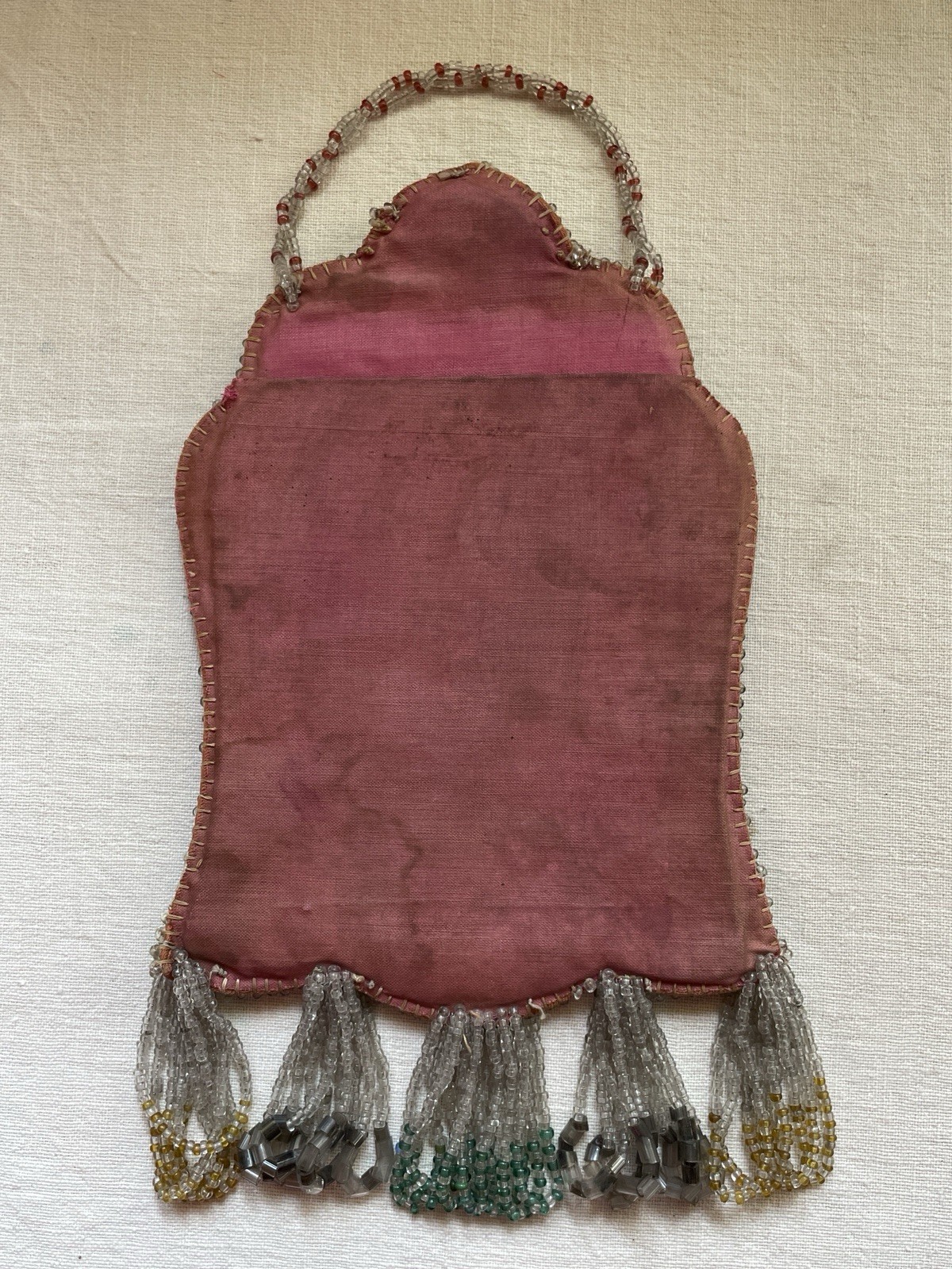 Antique 1906 Native American Beaded Picture Frame