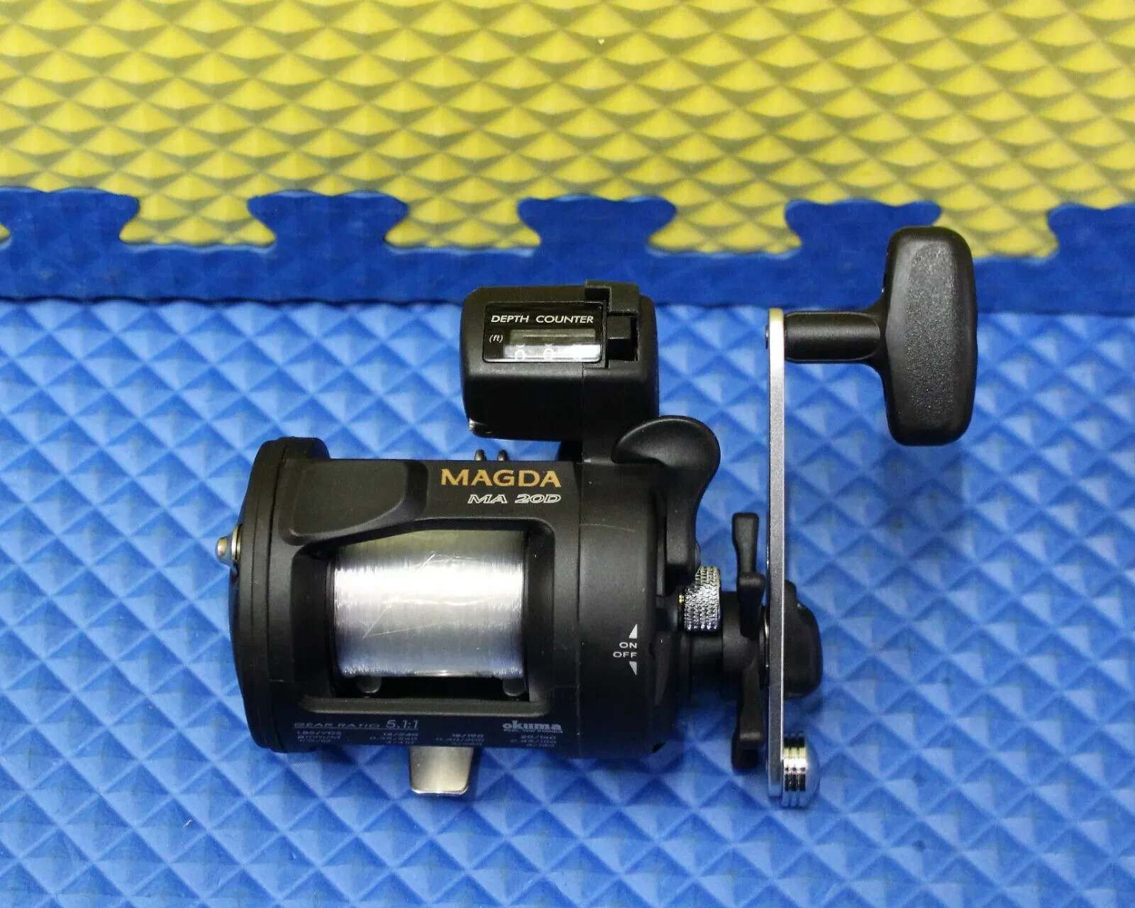 Okuma Pre-Spooled Magda MA 20D Reel With CPC-762 Rod Trolling Combo 2-Pack