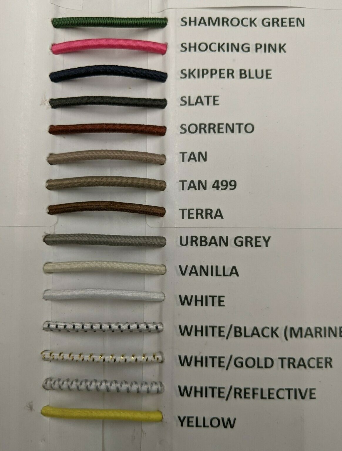 1/8" Bungee Shock Cord Many Colors Cut by the Foot , Nice Quality Bungee !