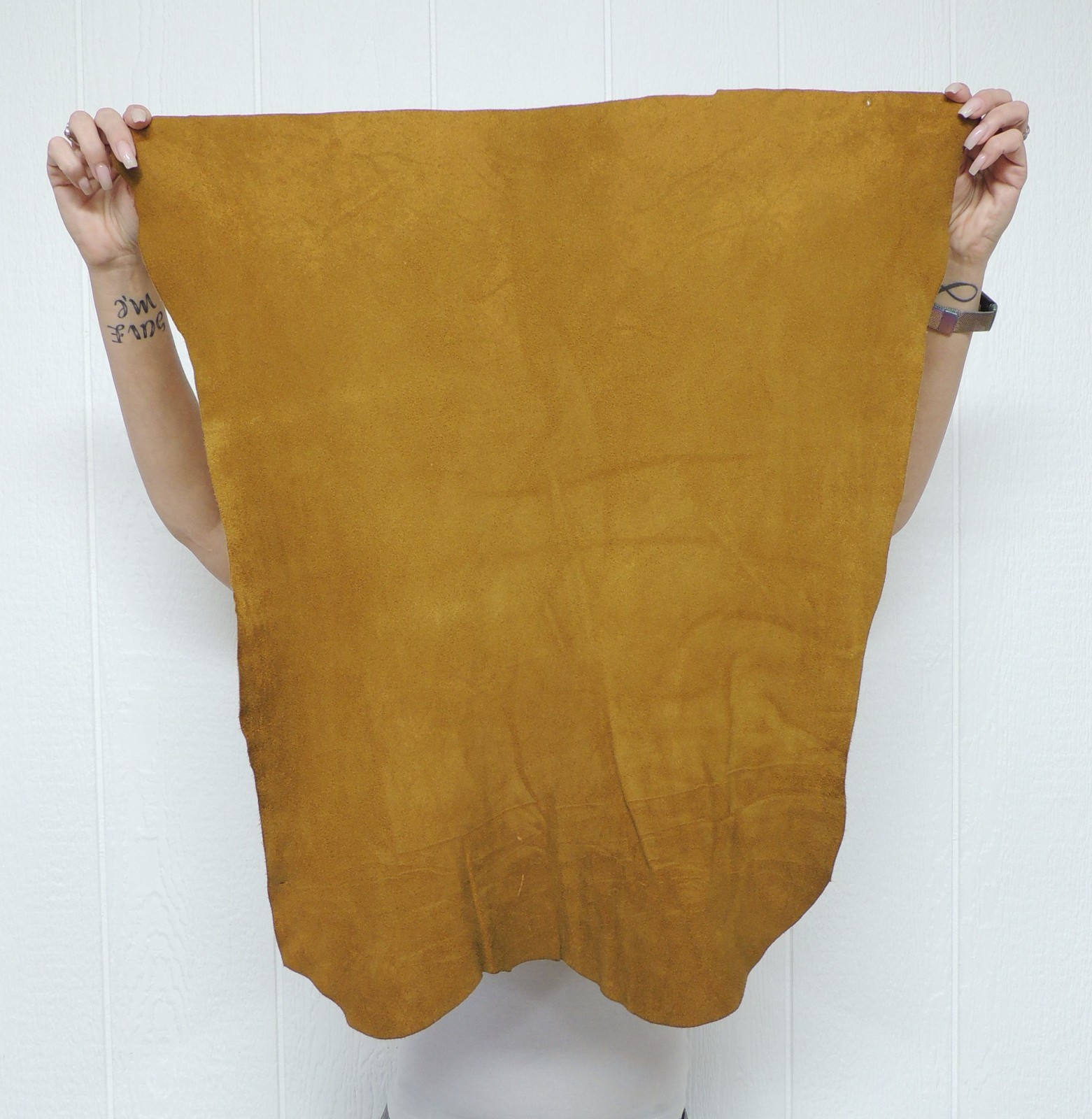 TOBACCO DEERSKIN Leather Hide for Native Craft Buckskin Pelts Fabric Skins