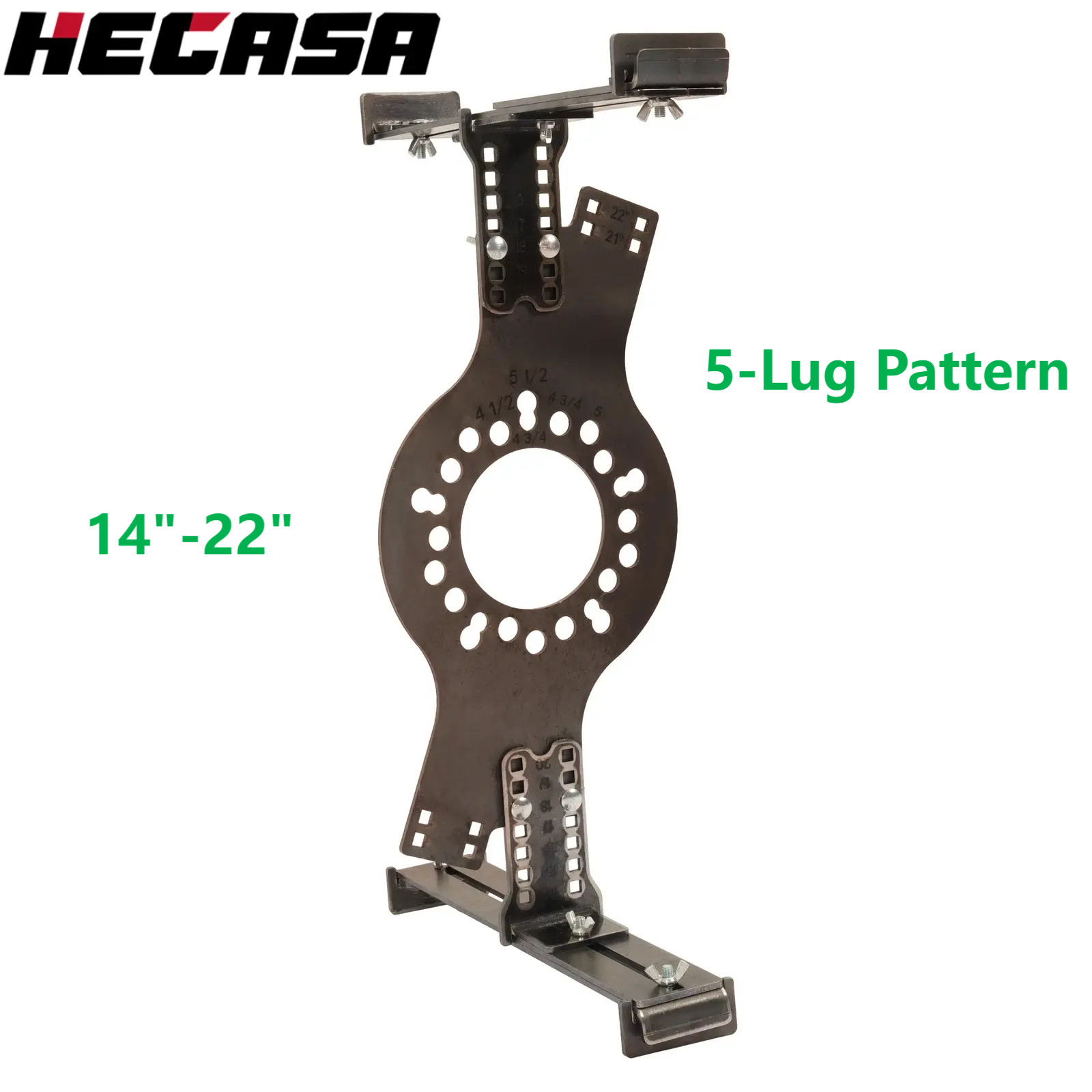 5-Lug Bolt Pattern Wheel Fitment Simulator Tool Tire/Rim Size Measuring Mockup