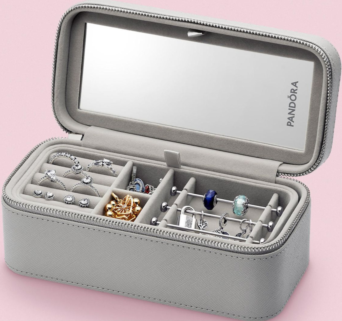 Authentic NEW BOX Pandora Grey Small Jewelry Box A012