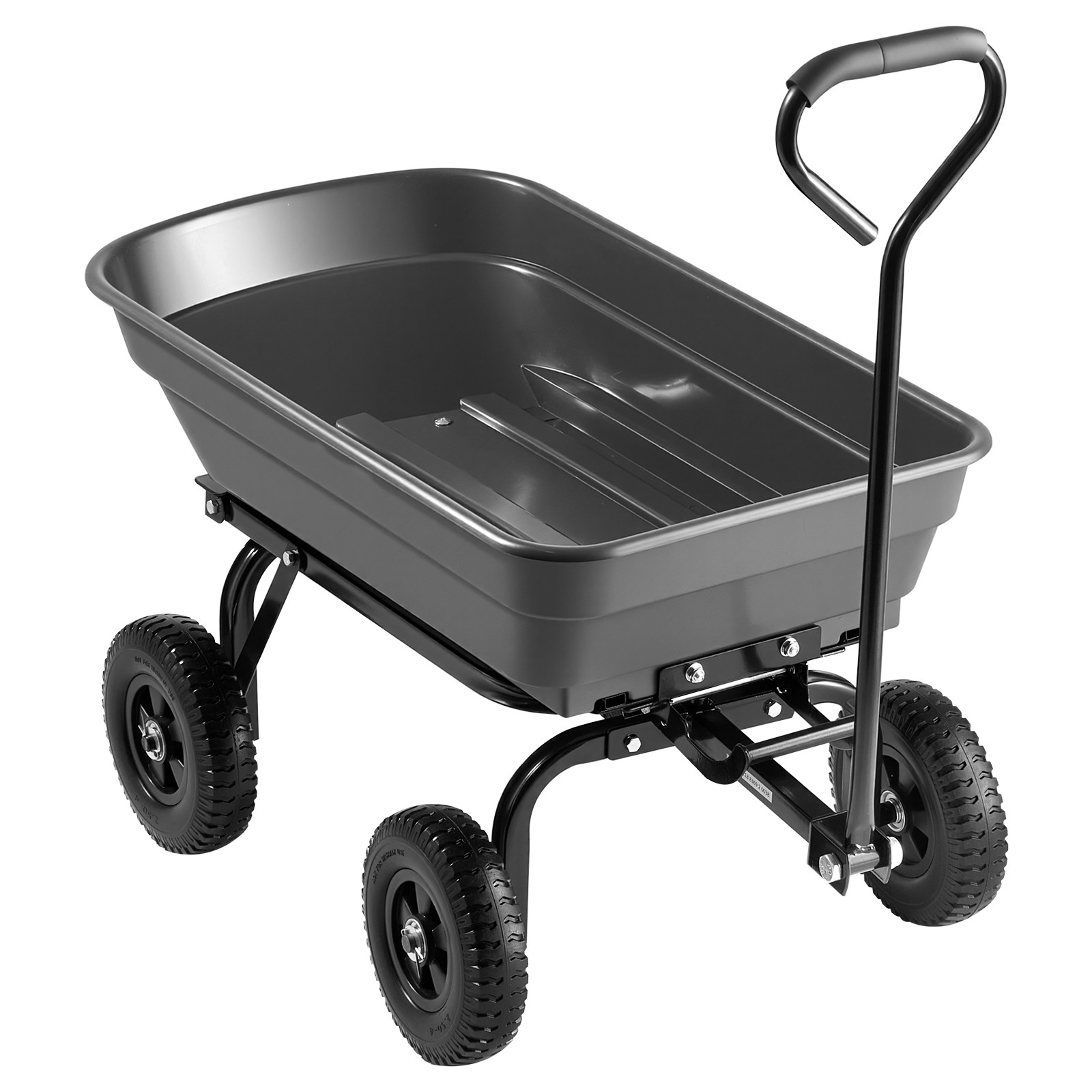 Uimoso 400lbs Garden Dump Cart with 90° Quick-Dump Design