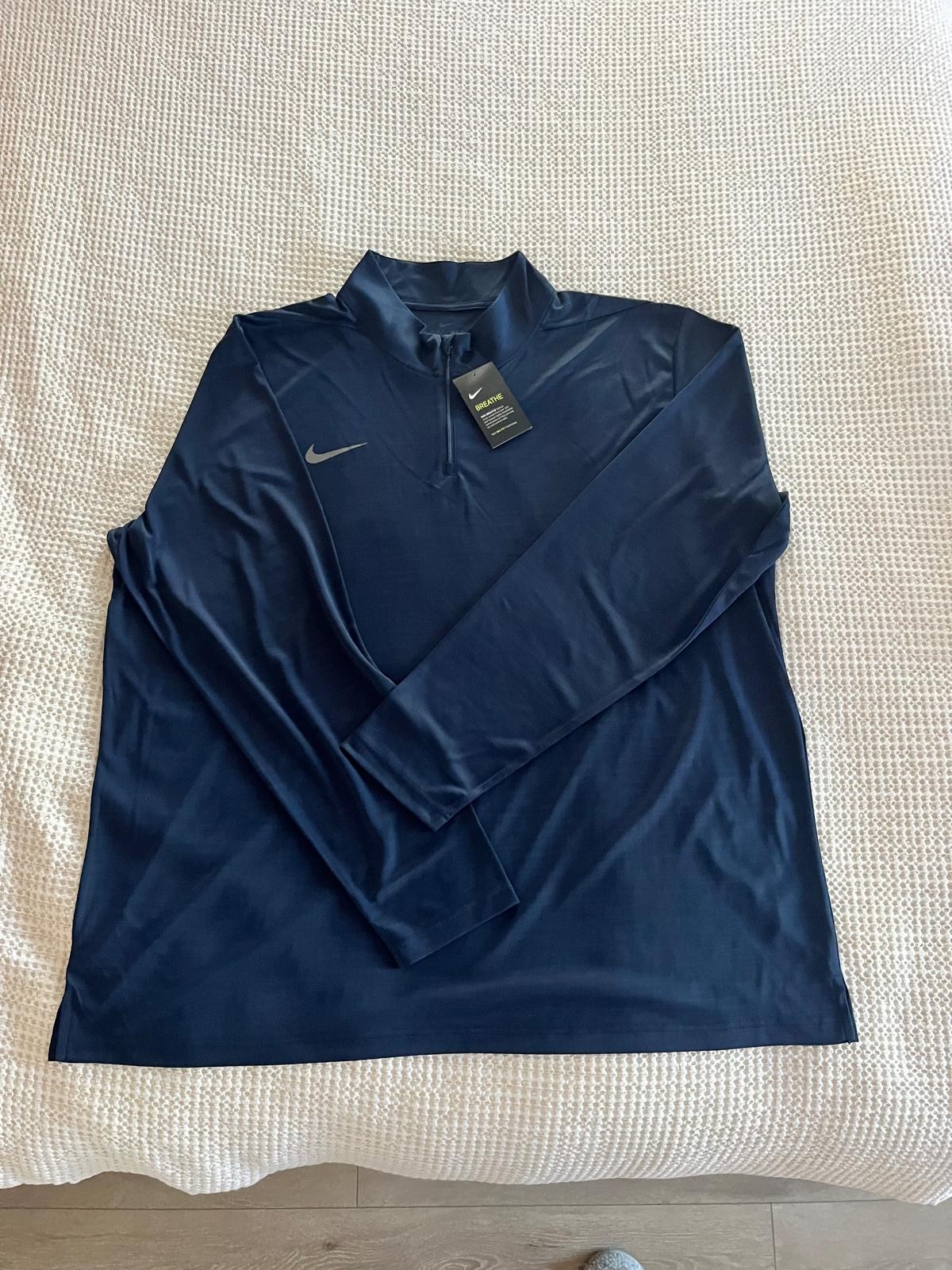 Nike Dri-Fit Intensity Navy Blue 1/4 Zip Golf Training Jacket Mens 4XLT (Tall)