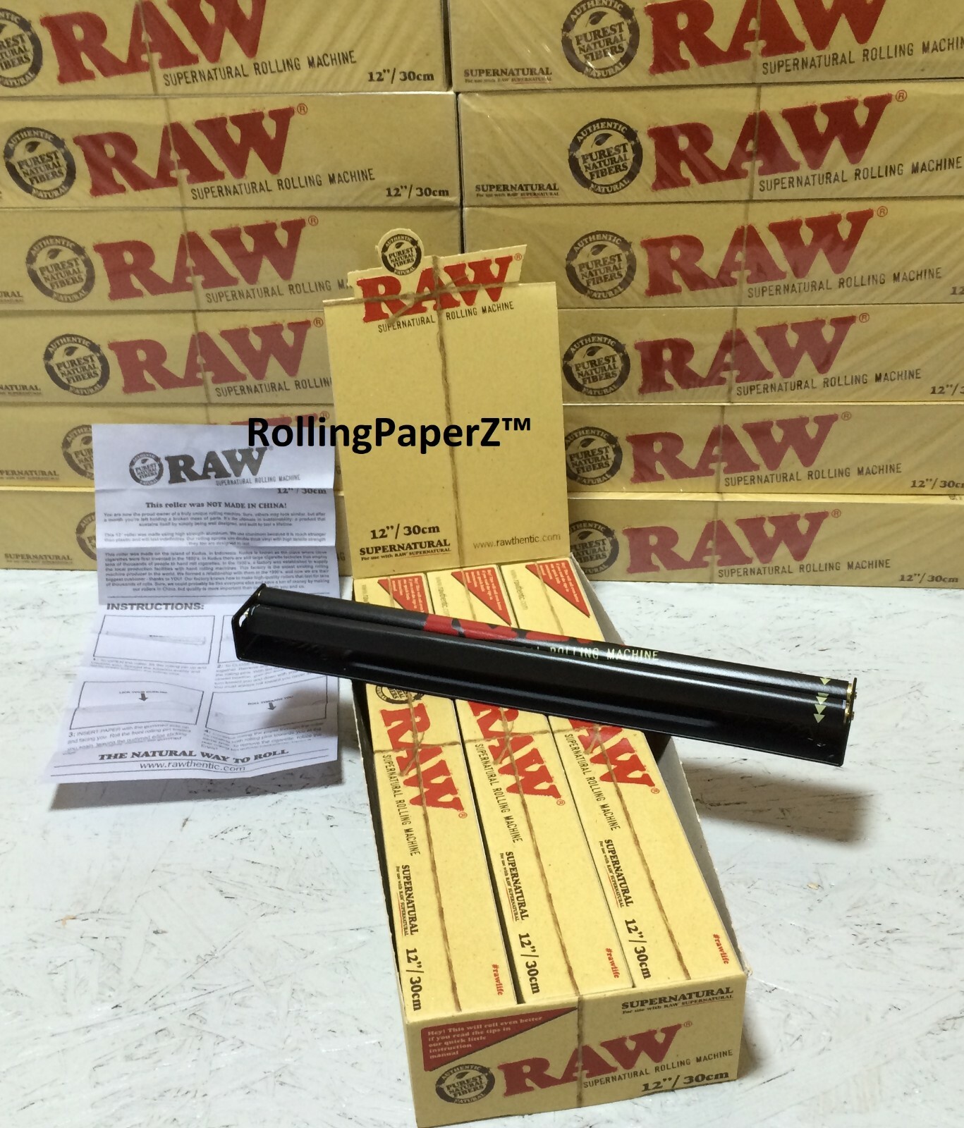 ONE RAW 12" Supernatural Rolling Machine + Instructions ROLLS FOOT LONG SMOKES