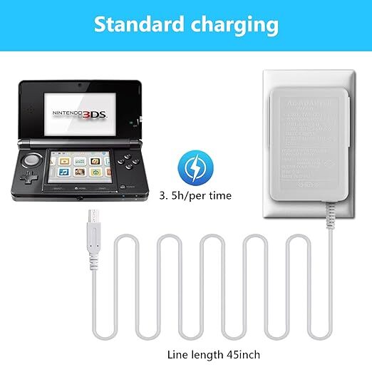 AC Adapter Home Wall Charger Cable for Nintendo DSi/ 2DS/ 3DS/ DSi XL System