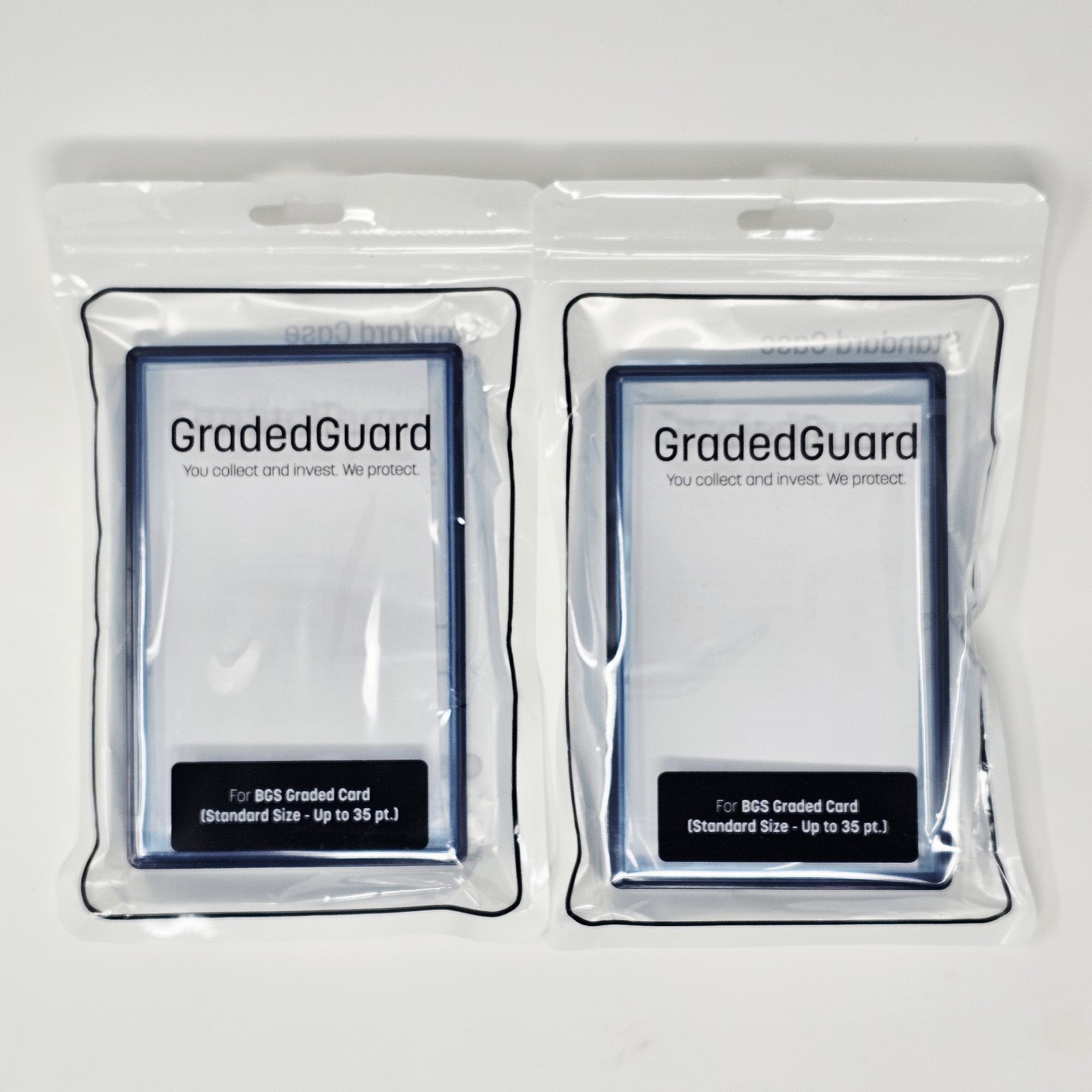 (2) Sapphire GradedGuard BGS Graded Card Jewel Case Guard Protector Stackable