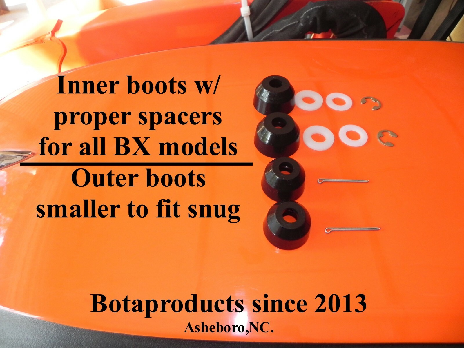 Kubota BX GR Inner/Outer Tie Rod Poly Boots USA made not China copy 1 yr Wty