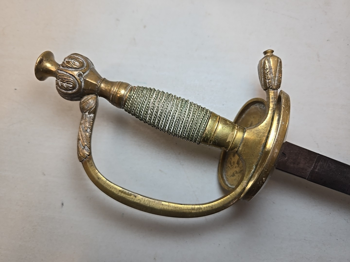 Pre-WWI German Prussian Court Degen Officers Sword - Samuel Hoppe - Etched