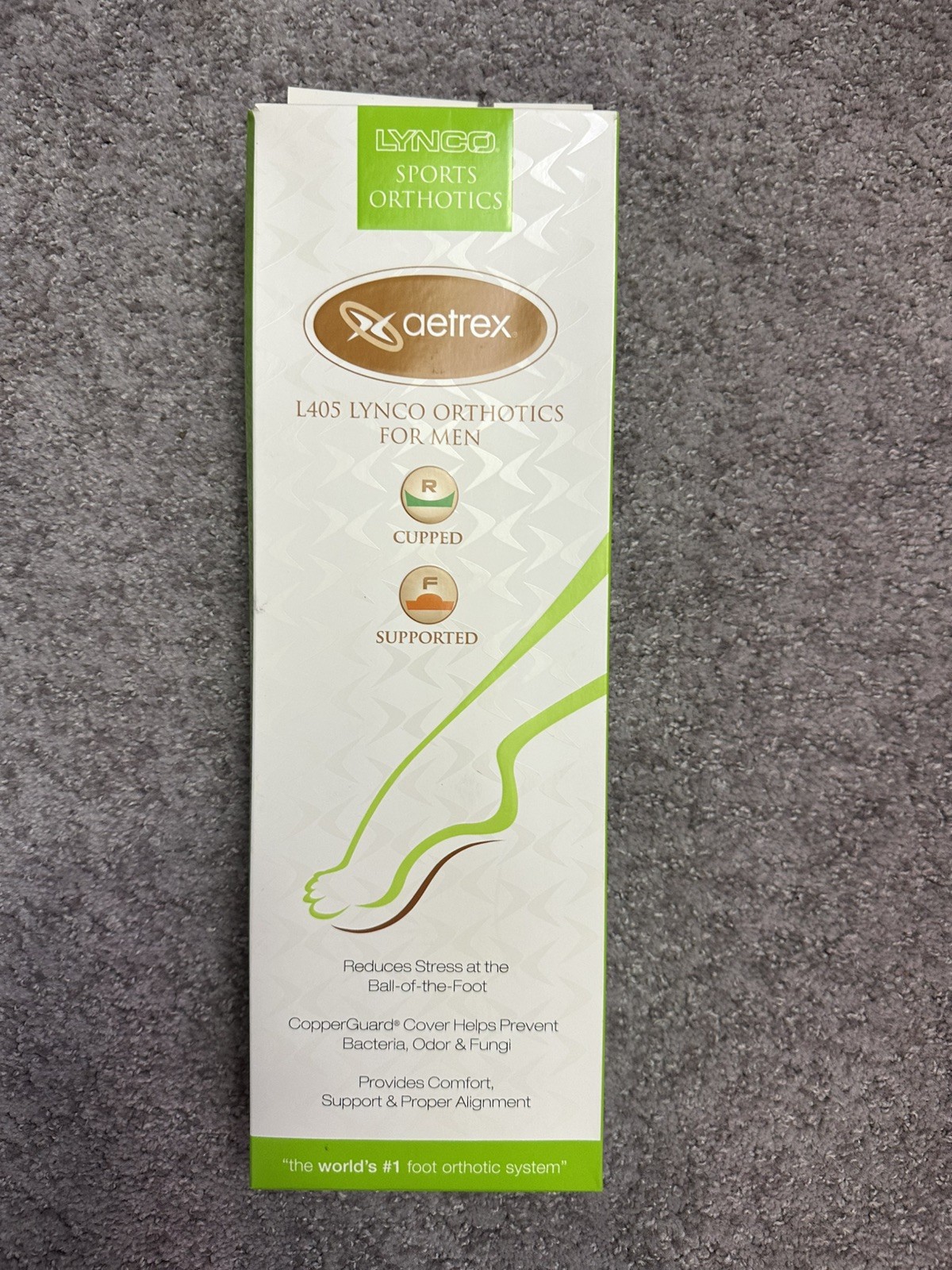 Aetrex Men’s L405 Compete Orthotics – Athletic Metatarsal Support Insoles